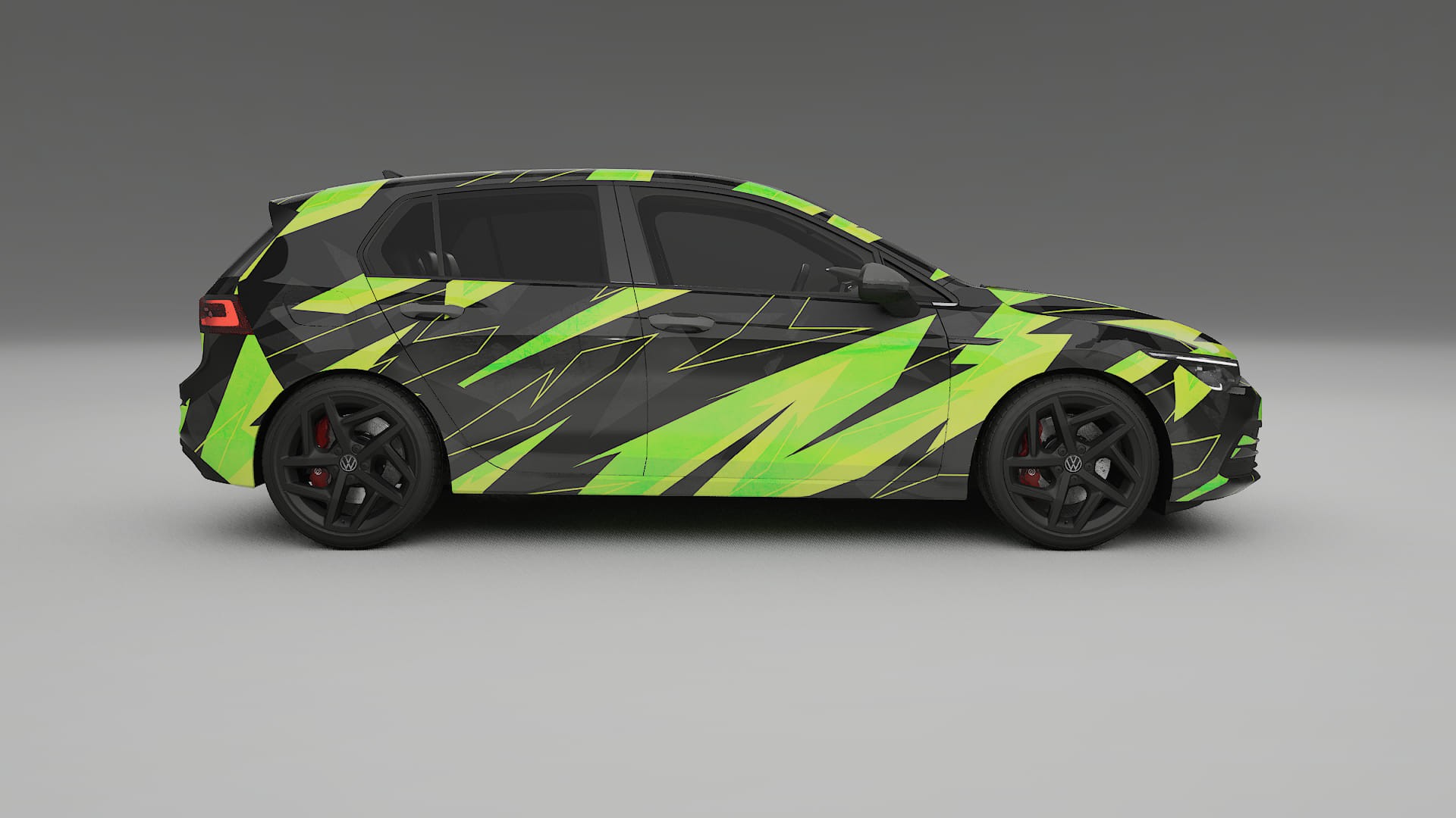 VW Golf Mk8 NINJA TURTLES – Kit Wrap PPF Personalizat din Folie de Poliuretan Imprimabilă