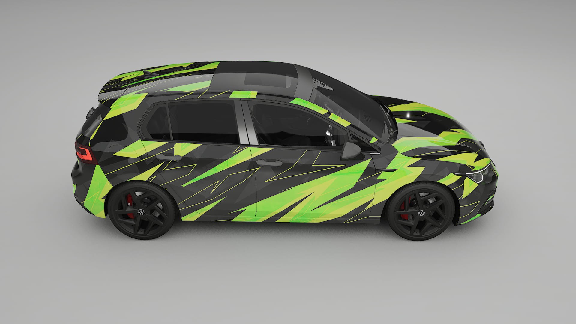 VW Golf Mk8 NINJA TURTLES – Kit Wrap PPF Personalizat din Folie de Poliuretan Imprimabilă