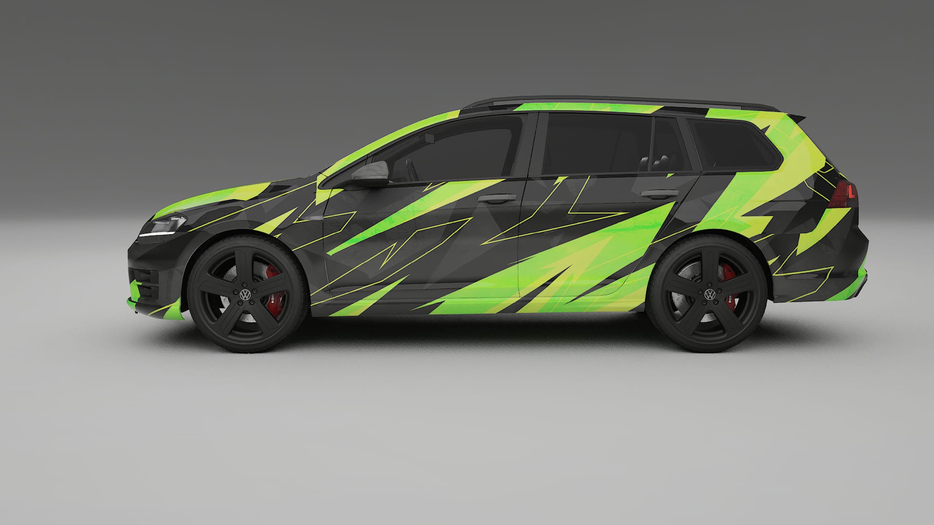 VW Golf Variant Mk7 NINJA TURTLES – Kit Wrap PPF Personalizat din Folie de Poliuretan Imprimabilă