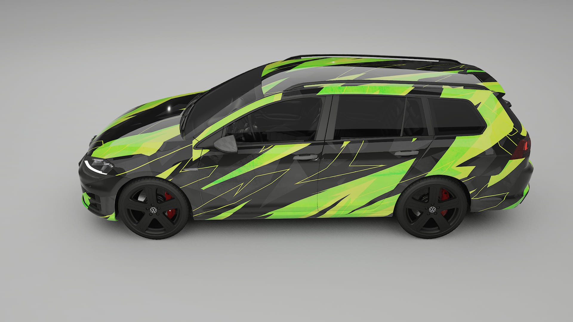 VW Golf Variant Mk7 NINJA TURTLES – Kit Wrap PPF Personalizat din Folie de Poliuretan Imprimabilă
