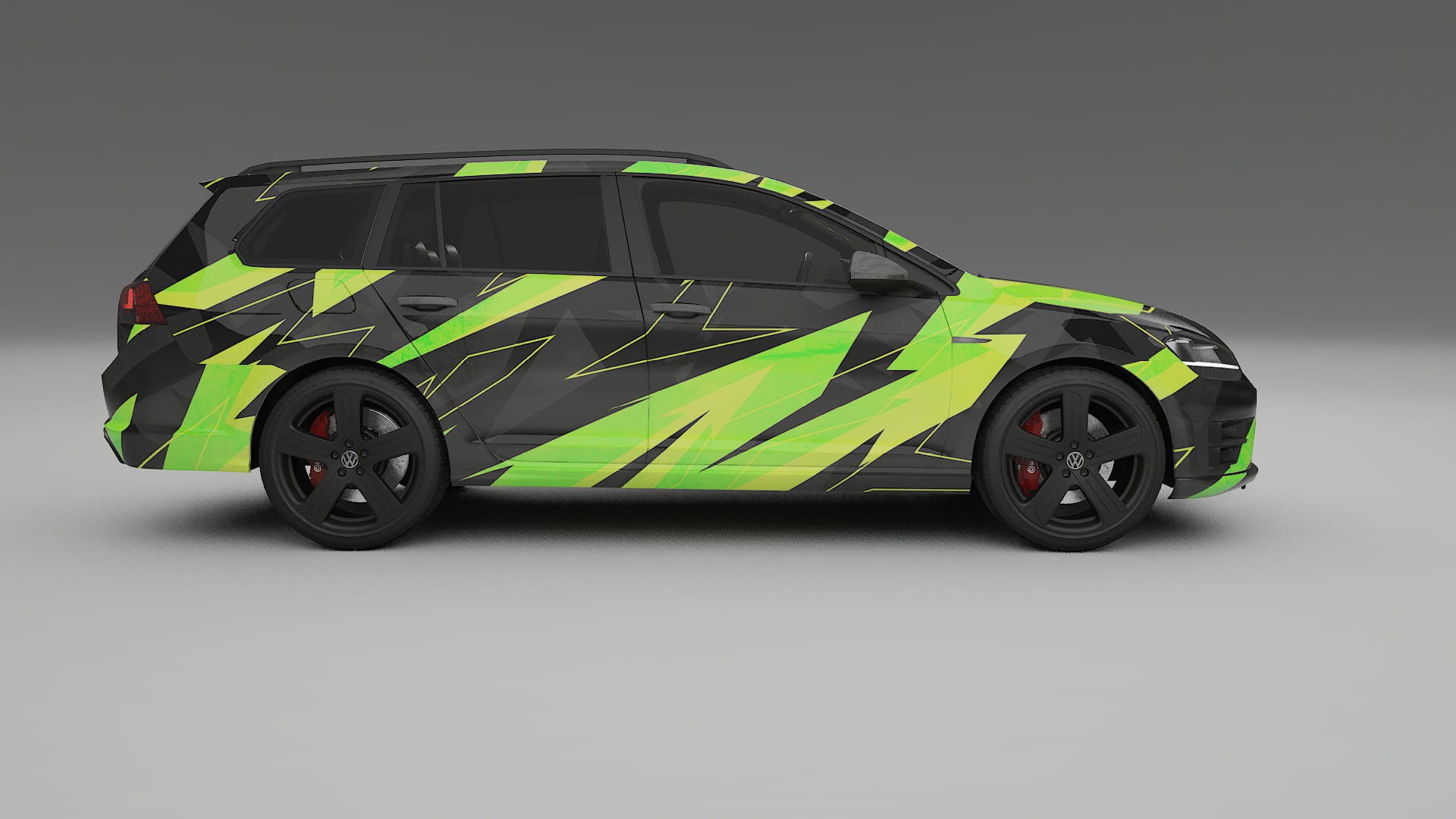 VW Golf Variant Mk7 NINJA TURTLES – Kit Wrap PPF Personalizat din Folie de Poliuretan Imprimabilă