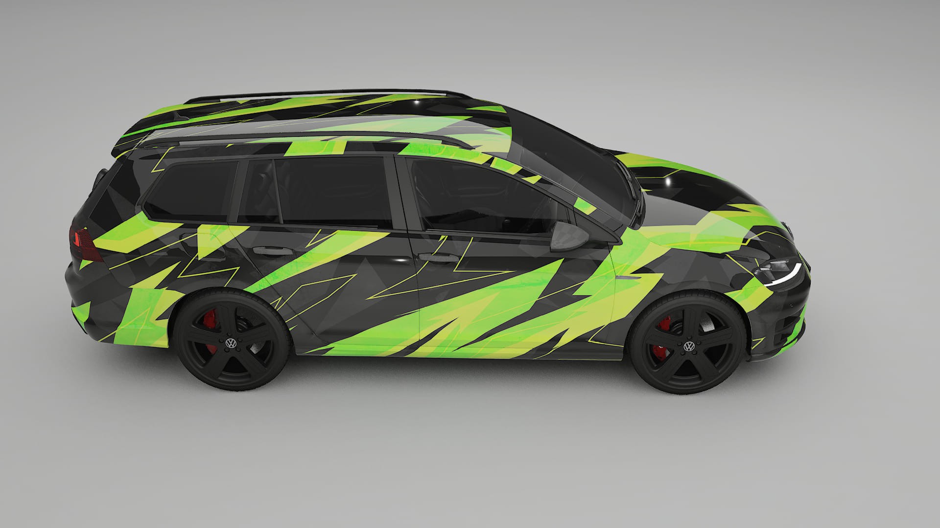 VW Golf Variant Mk7 NINJA TURTLES – Kit Wrap PPF Personalizat din Folie de Poliuretan Imprimabilă