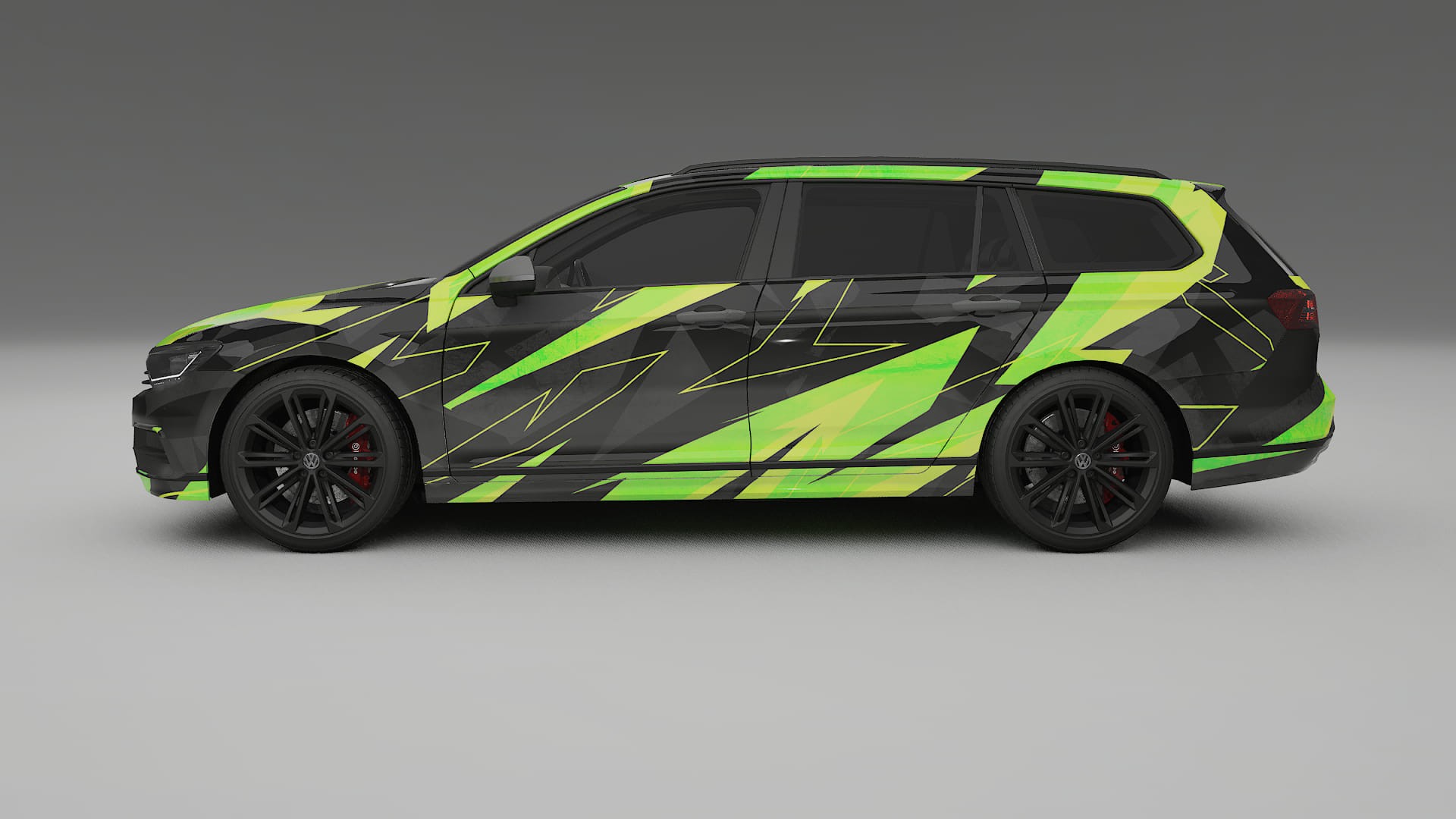 VW Passat VariantR B8 NINJA TURTLES – Kit Wrap PPF Personalizat din Folie de Poliuretan Imprimabilă