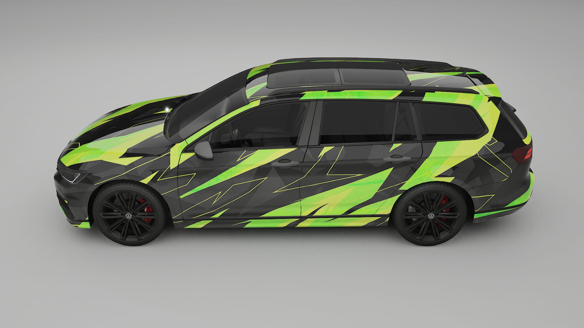 VW Passat VariantR B8 NINJA TURTLES – Kit Wrap PPF Personalizat din Folie de Poliuretan Imprimabilă