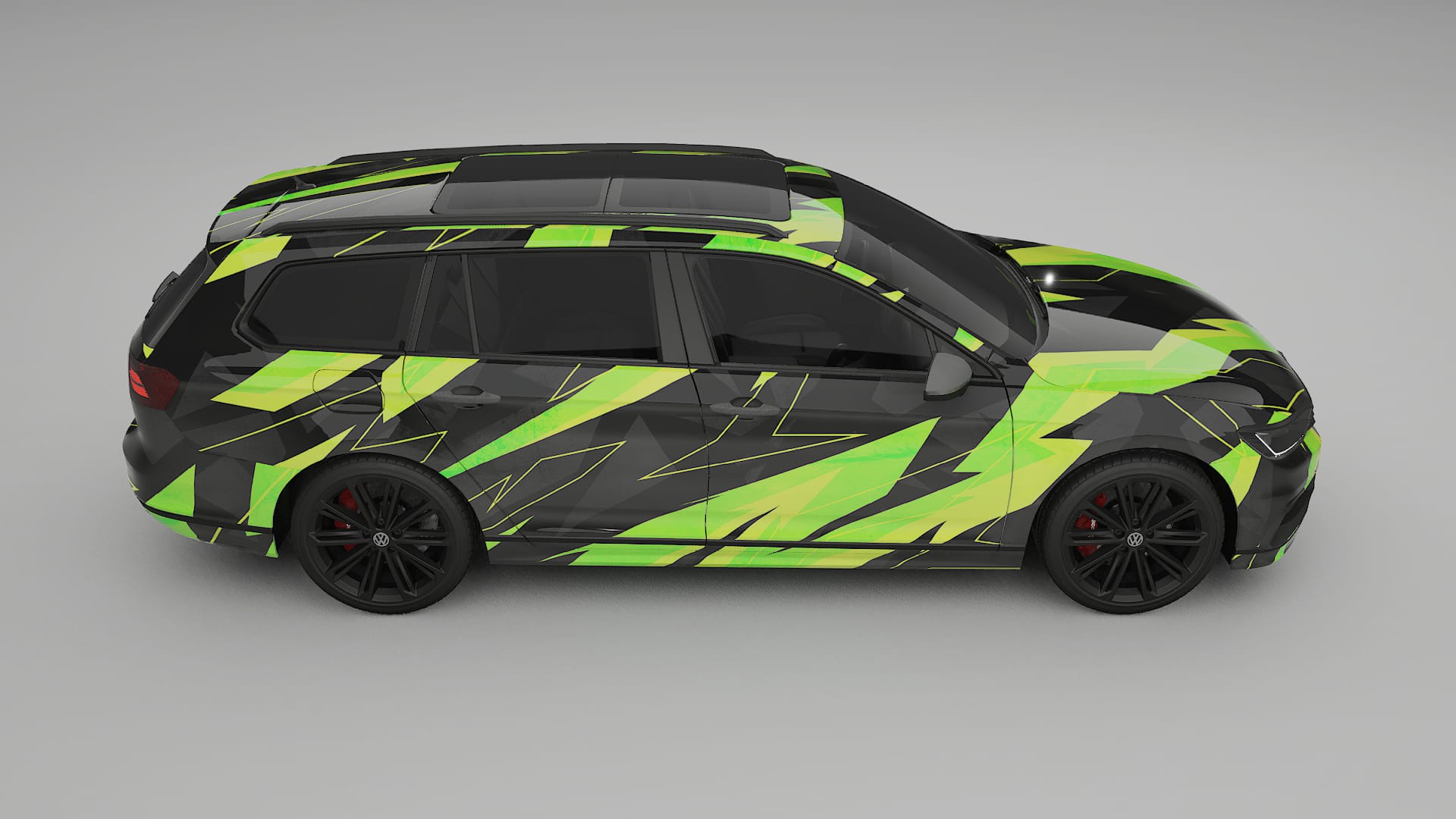 VW Passat VariantR B8 NINJA TURTLES – Kit Wrap PPF Personalizat din Folie de Poliuretan Imprimabilă