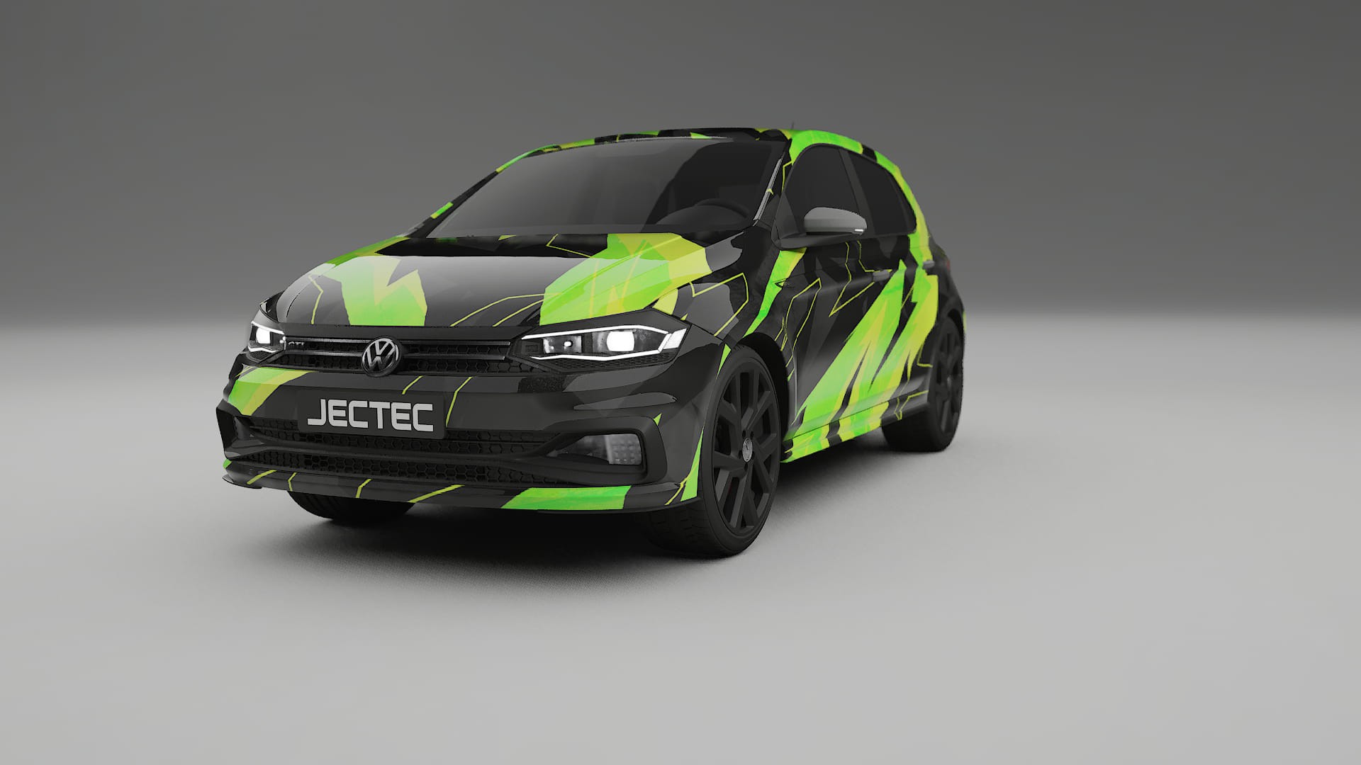 VW Polo GTI VI NINJA TURTLES – Kit Wrap PPF Personalizat din Folie de Poliuretan Imprimabilă