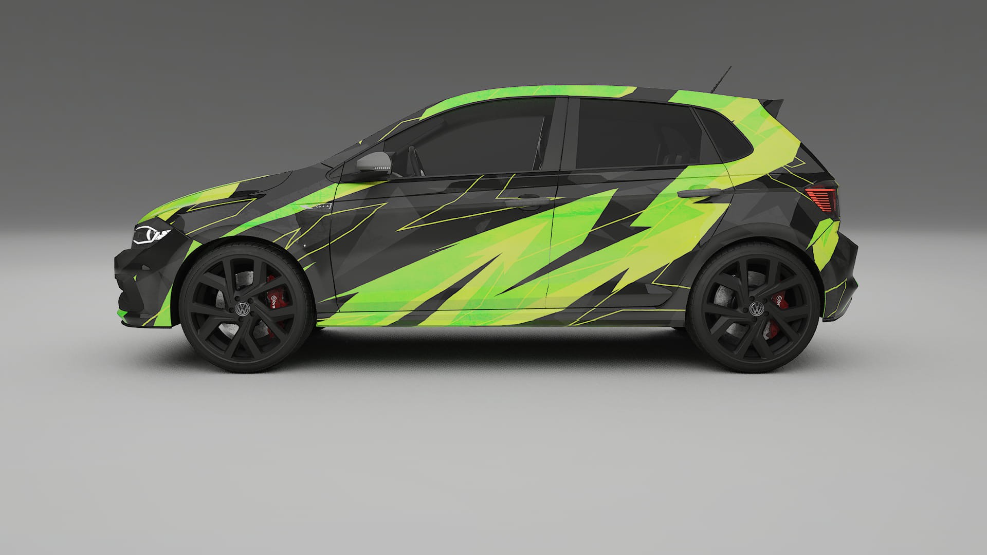 VW Polo GTI VI NINJA TURTLES – Kit Wrap PPF Personalizat din Folie de Poliuretan Imprimabilă