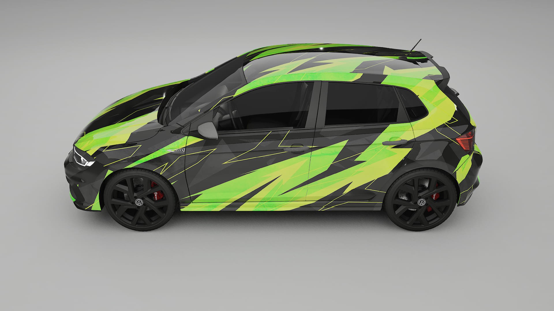 VW Polo GTI VI NINJA TURTLES – Kit Wrap PPF Personalizat din Folie de Poliuretan Imprimabilă