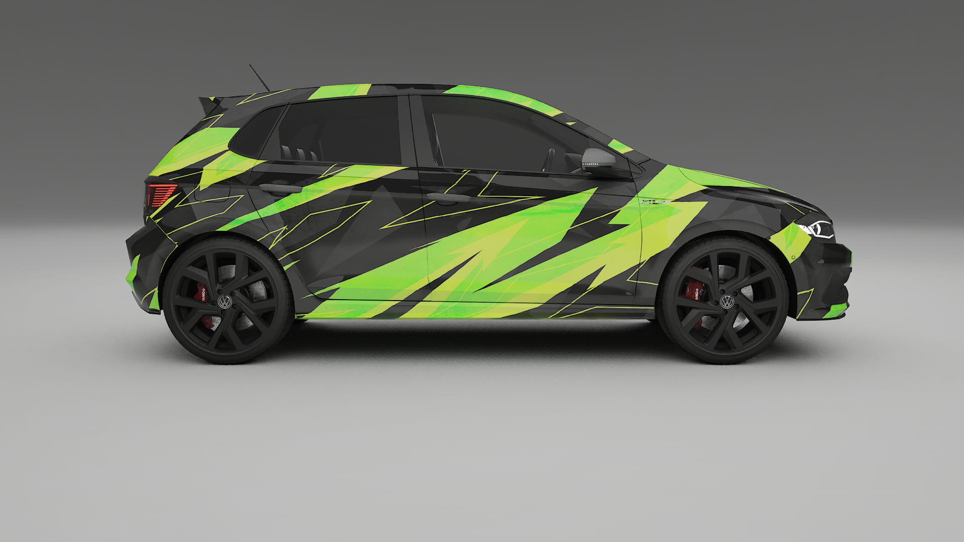 VW Polo GTI VI NINJA TURTLES – Kit Wrap PPF Personalizat din Folie de Poliuretan Imprimabilă