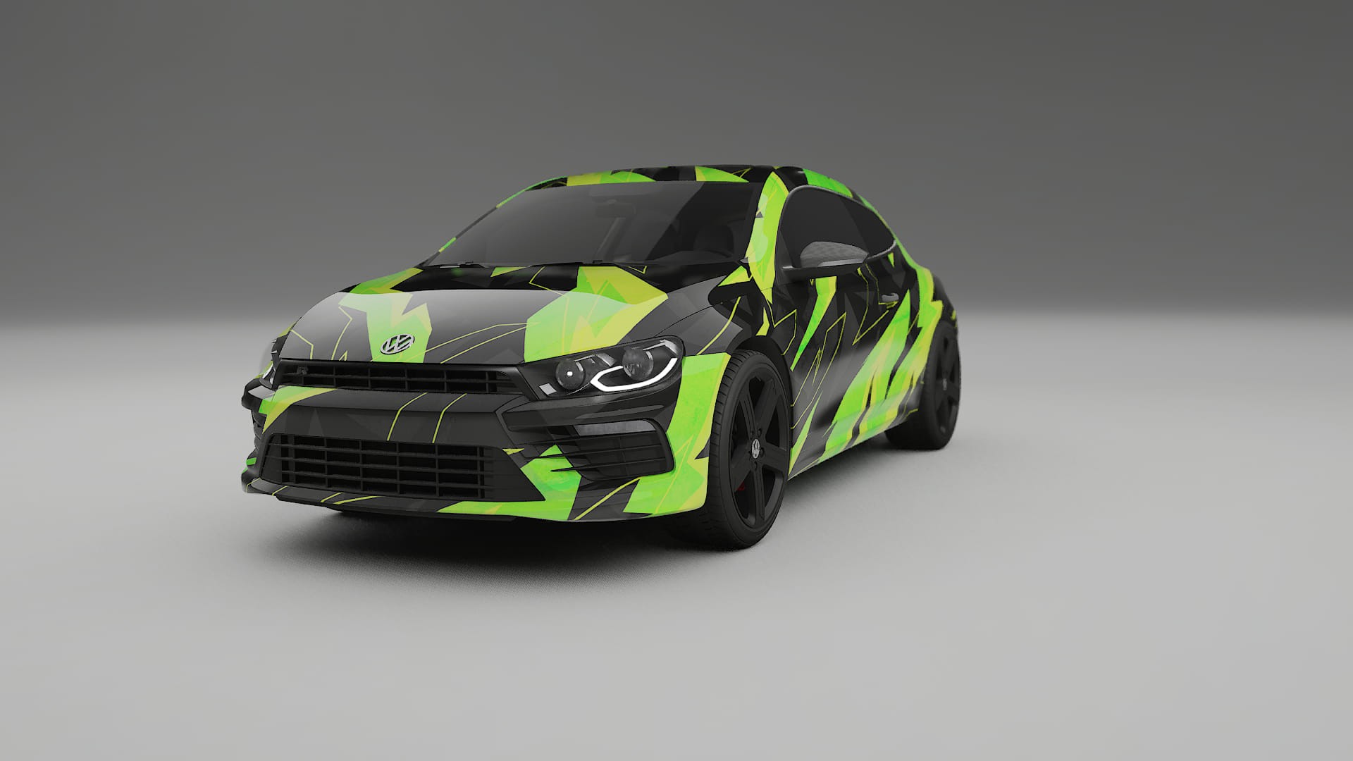 VW Scirocco R III NINJA TURTLES – Kit Wrap PPF Personalizat din Folie de Poliuretan Imprimabilă