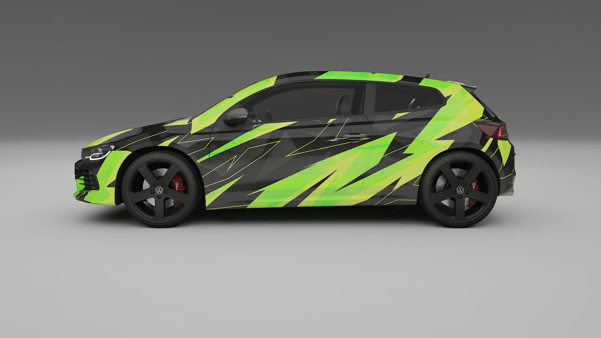 VW Scirocco R III NINJA TURTLES – Kit Wrap PPF Personalizat din Folie de Poliuretan Imprimabilă
