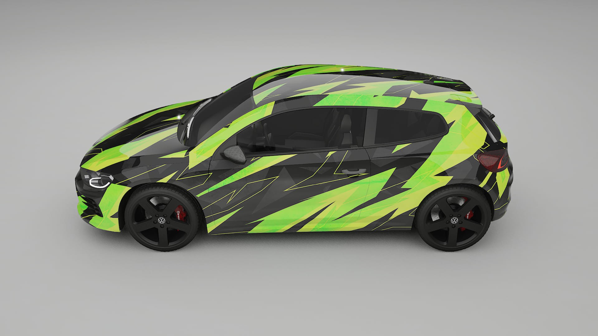 VW Scirocco R III NINJA TURTLES – Kit Wrap PPF Personalizat din Folie de Poliuretan Imprimabilă
