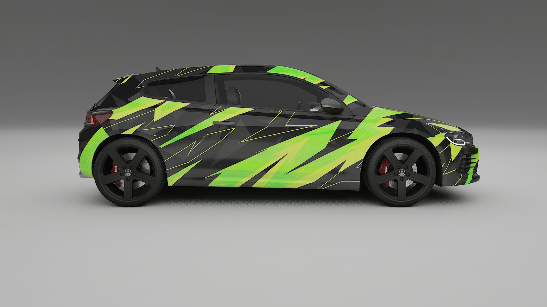 VW Scirocco R III NINJA TURTLES – Kit Wrap PPF Personalizat din Folie de Poliuretan Imprimabilă