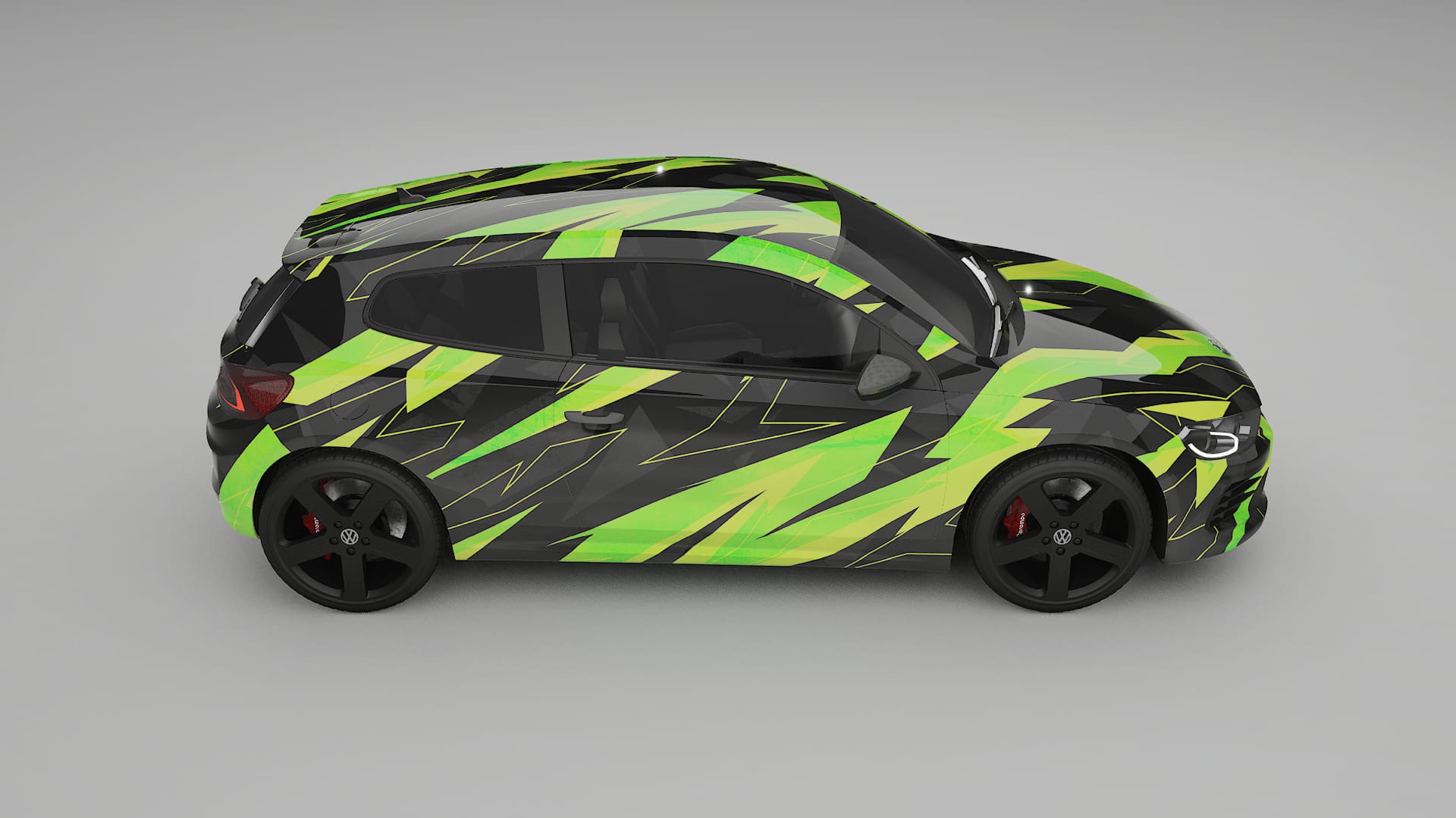 VW Scirocco R III NINJA TURTLES – Kit Wrap PPF Personalizat din Folie de Poliuretan Imprimabilă