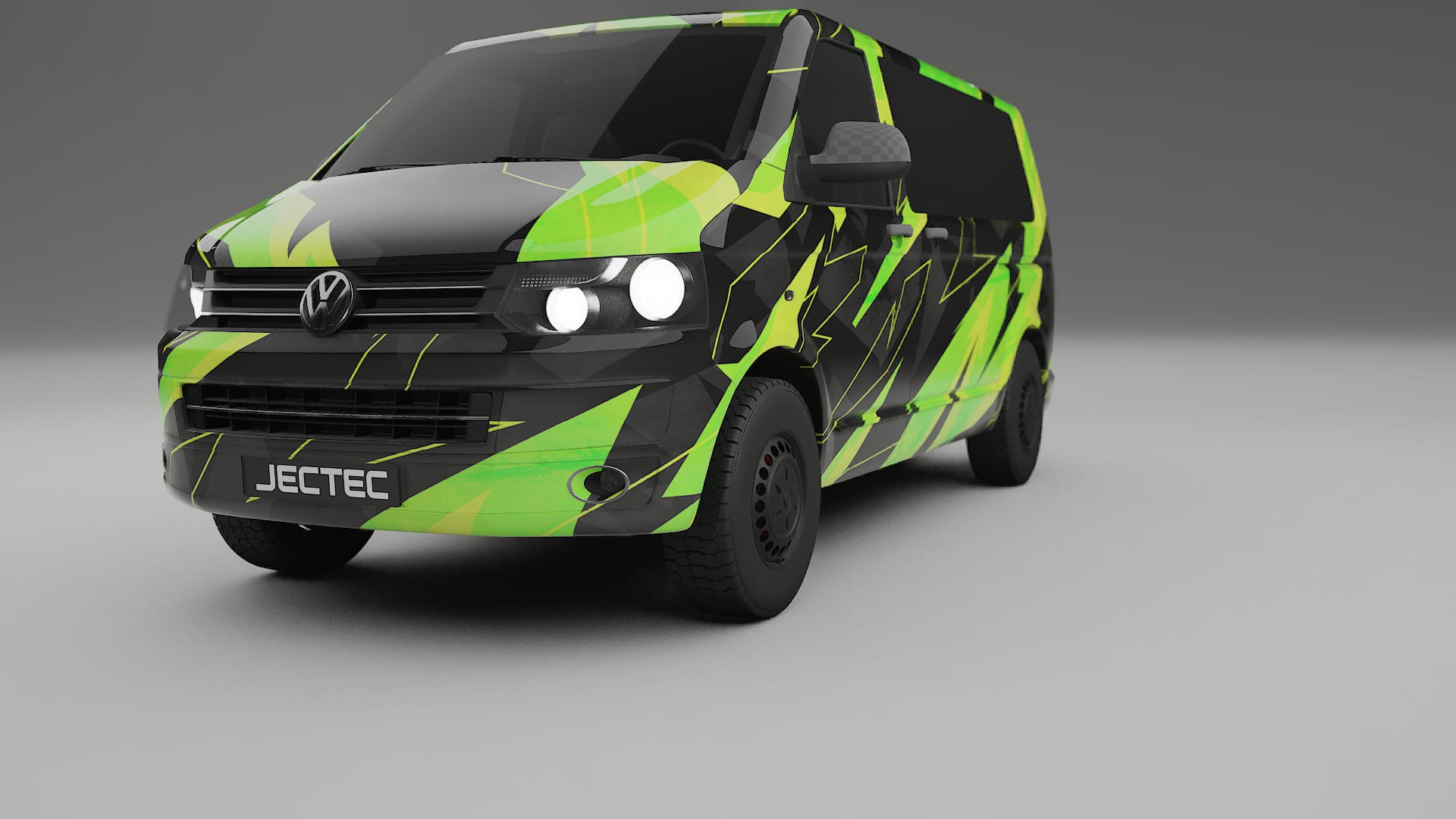 VW Transporter T5 Caravelle NINJA TURTLES – Kit Wrap PPF Personalizat din Folie de Poliuretan Imprimabilă