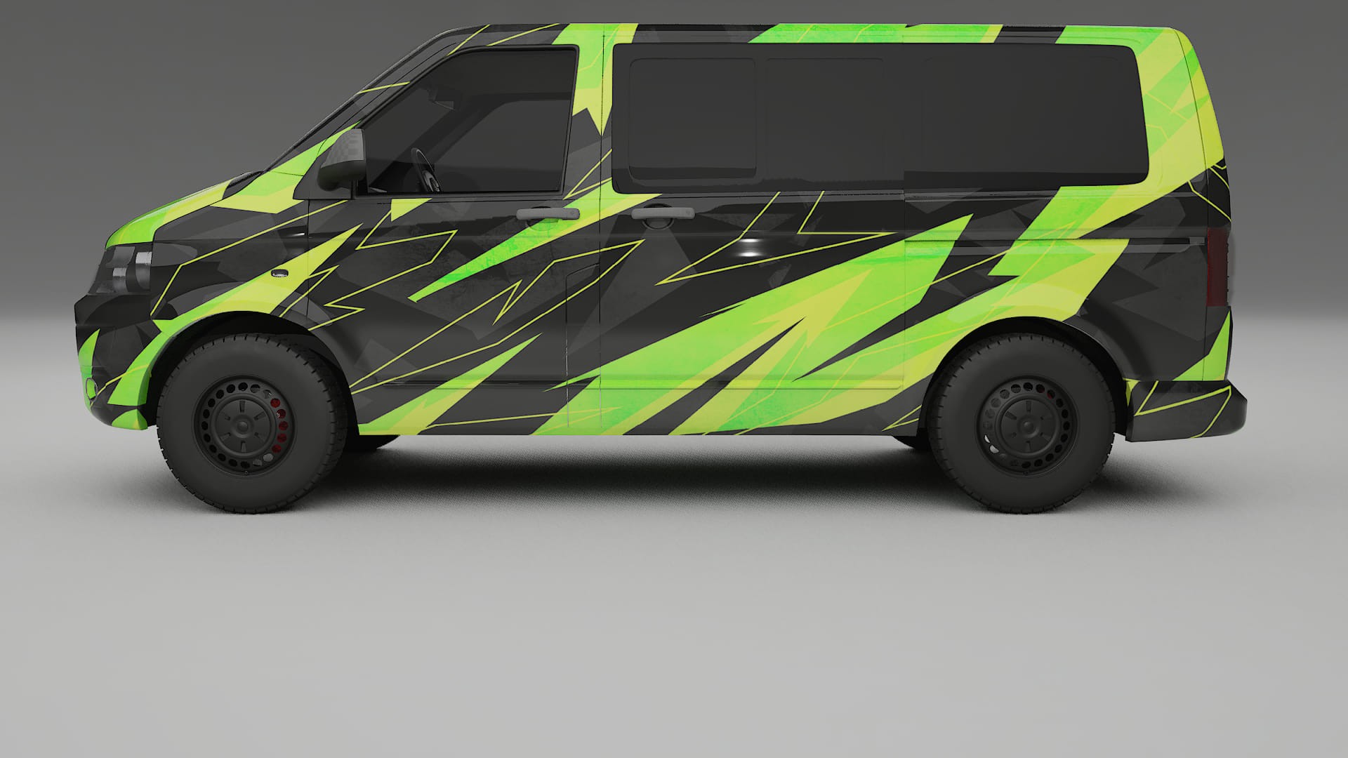 VW Transporter T5 Caravelle NINJA TURTLES – Kit Wrap PPF Personalizat din Folie de Poliuretan Imprimabilă