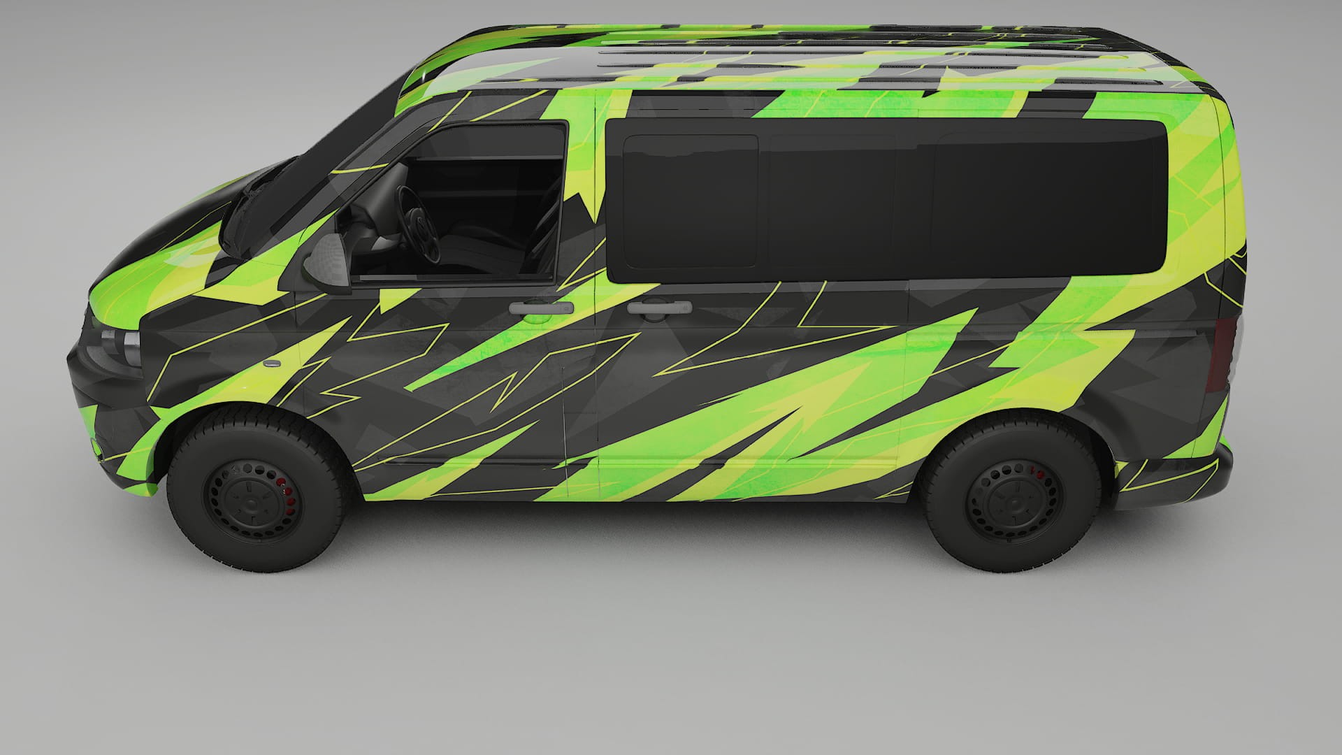 VW Transporter T5 Caravelle NINJA TURTLES – Kit Wrap PPF Personalizat din Folie de Poliuretan Imprimabilă