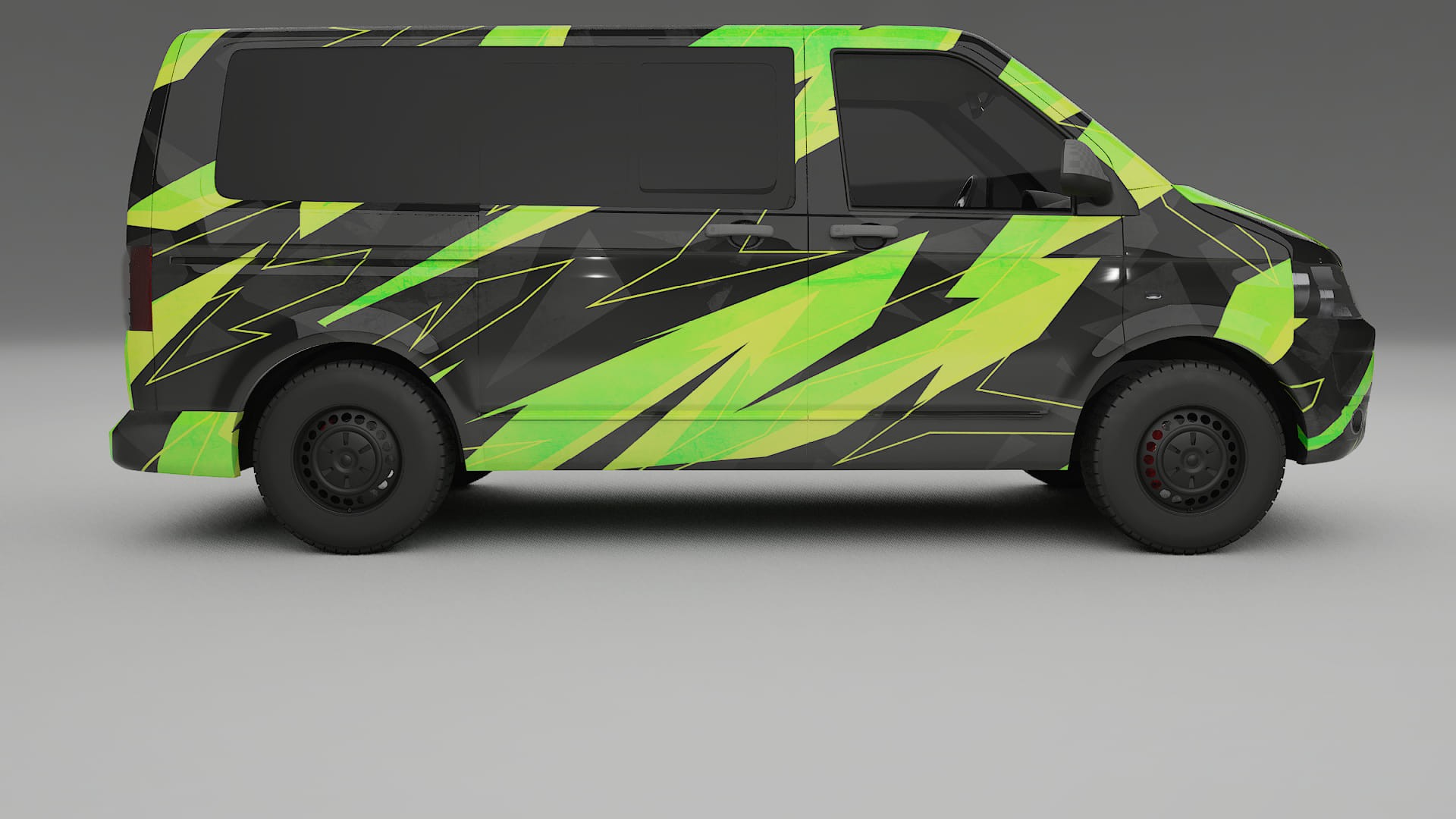 VW Transporter T5 Caravelle NINJA TURTLES – Kit Wrap PPF Personalizat din Folie de Poliuretan Imprimabilă