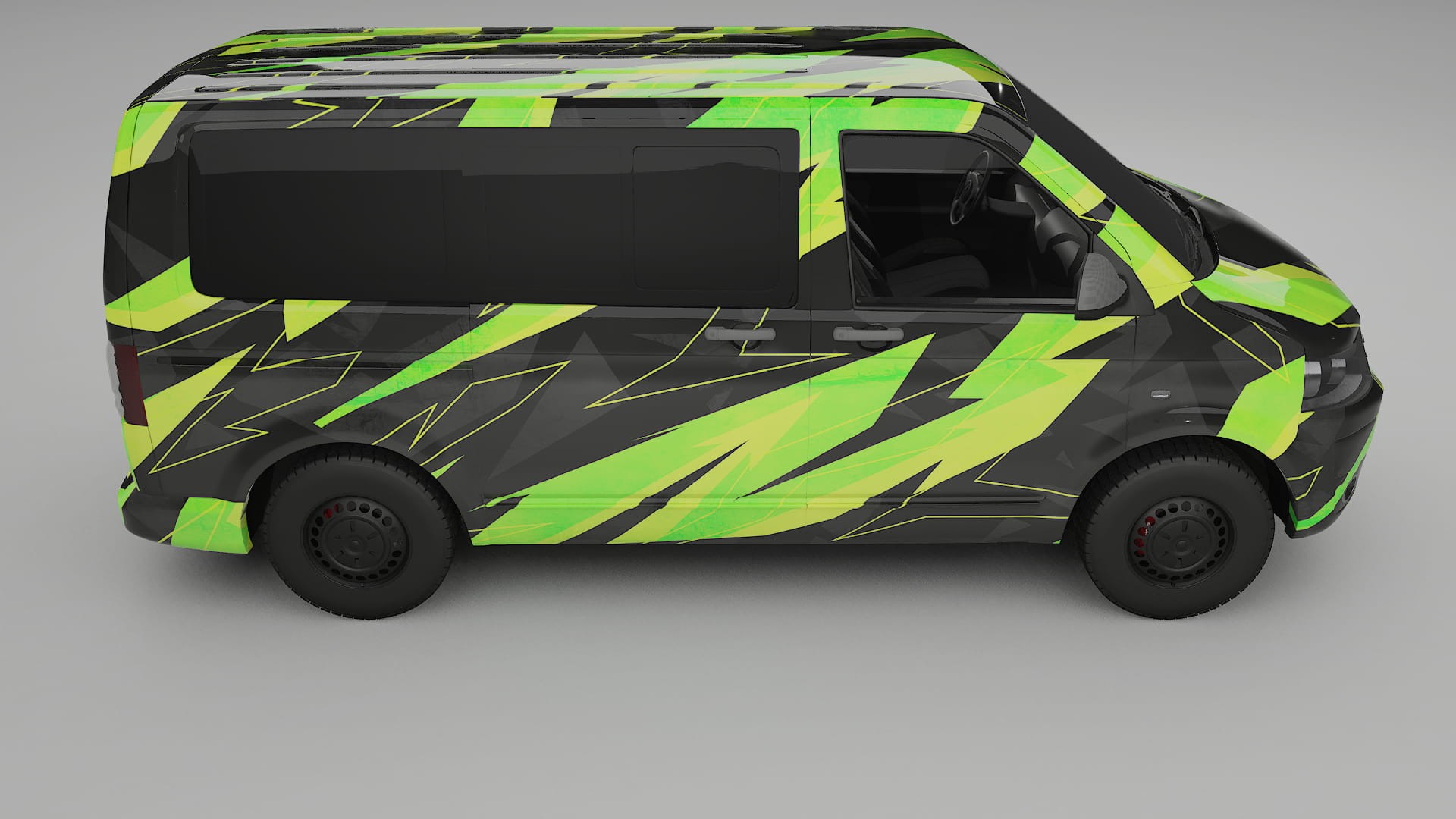 VW Transporter T5 Caravelle NINJA TURTLES – Kit Wrap PPF Personalizat din Folie de Poliuretan Imprimabilă