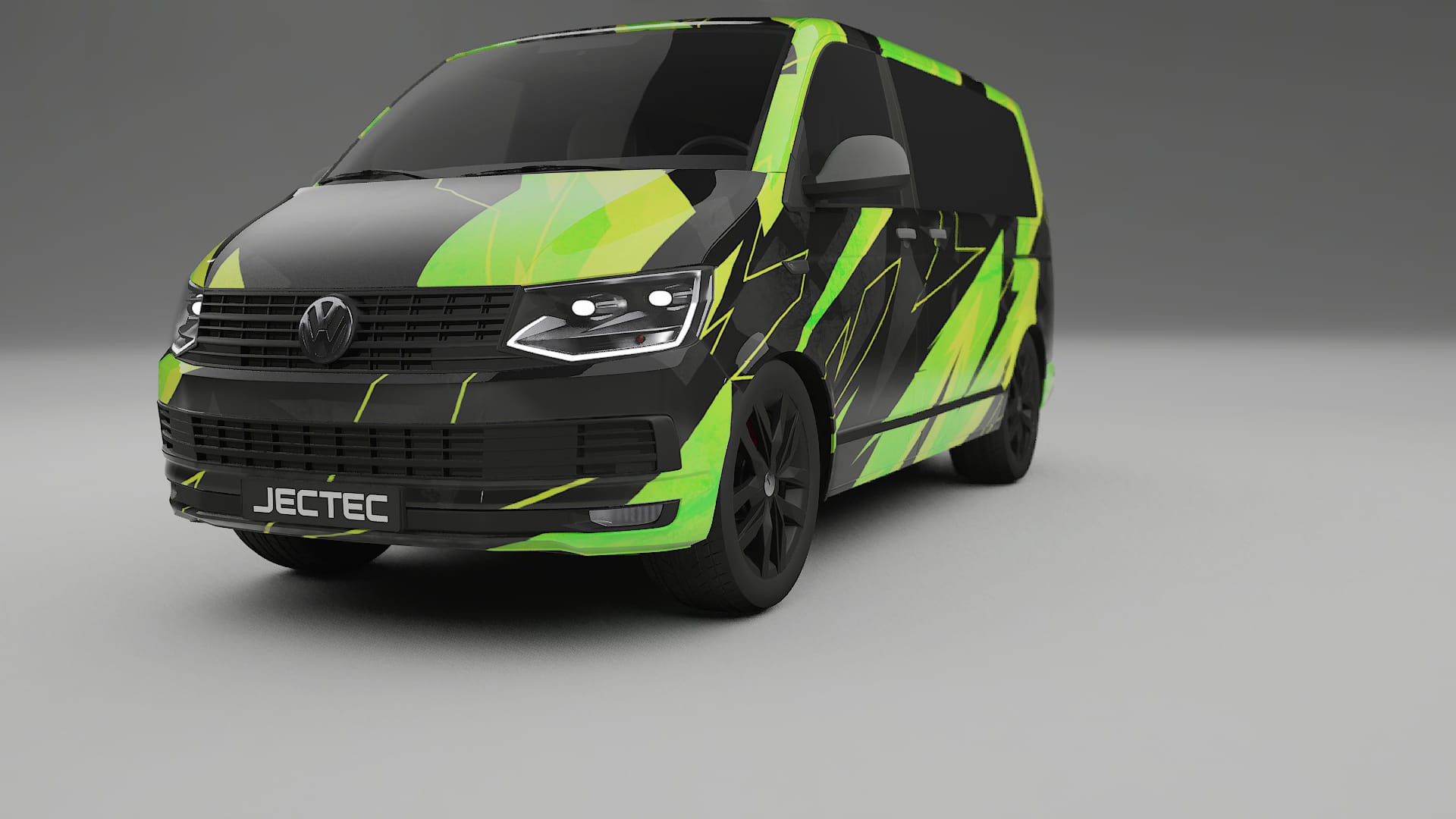 VW Transporter T6 Multivan NINJA TURTLES – Kit Wrap PPF Personalizat din Folie de Poliuretan Imprimabilă