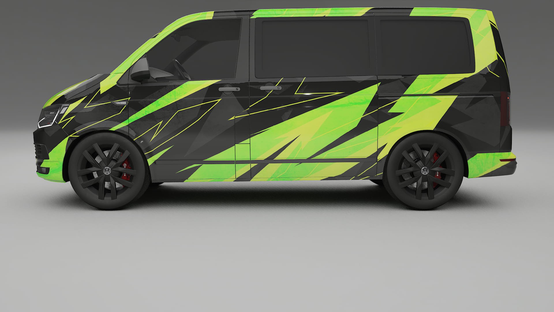 VW Transporter T6 Multivan NINJA TURTLES – Kit Wrap PPF Personalizat din Folie de Poliuretan Imprimabilă