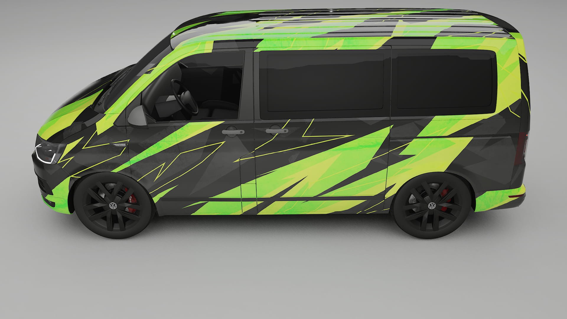 VW Transporter T6 Multivan NINJA TURTLES – Kit Wrap PPF Personalizat din Folie de Poliuretan Imprimabilă