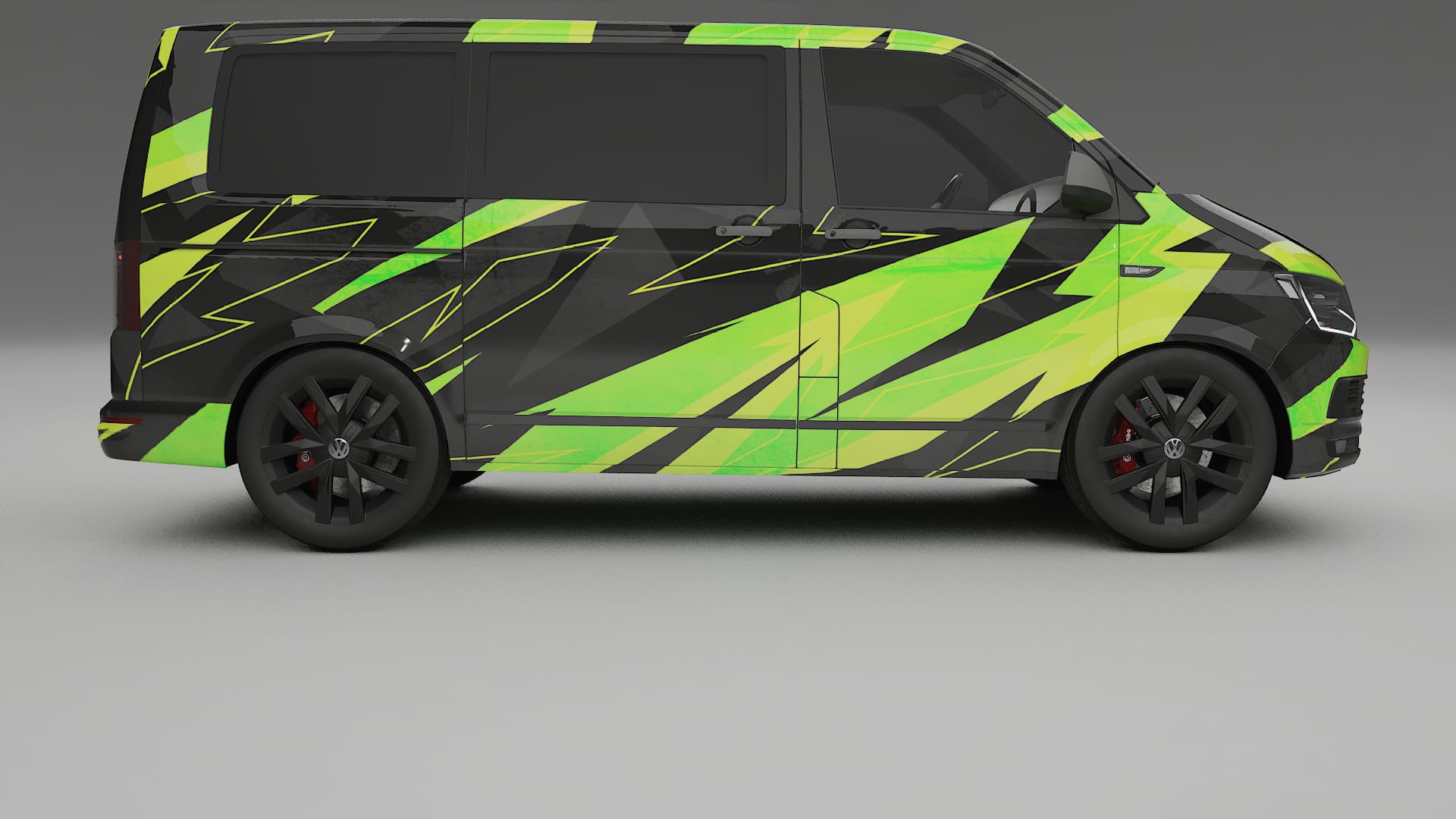 VW Transporter T6 Multivan NINJA TURTLES – Kit Wrap PPF Personalizat din Folie de Poliuretan Imprimabilă