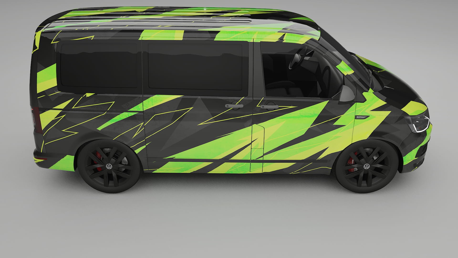 VW Transporter T6 Multivan NINJA TURTLES – Kit Wrap PPF Personalizat din Folie de Poliuretan Imprimabilă