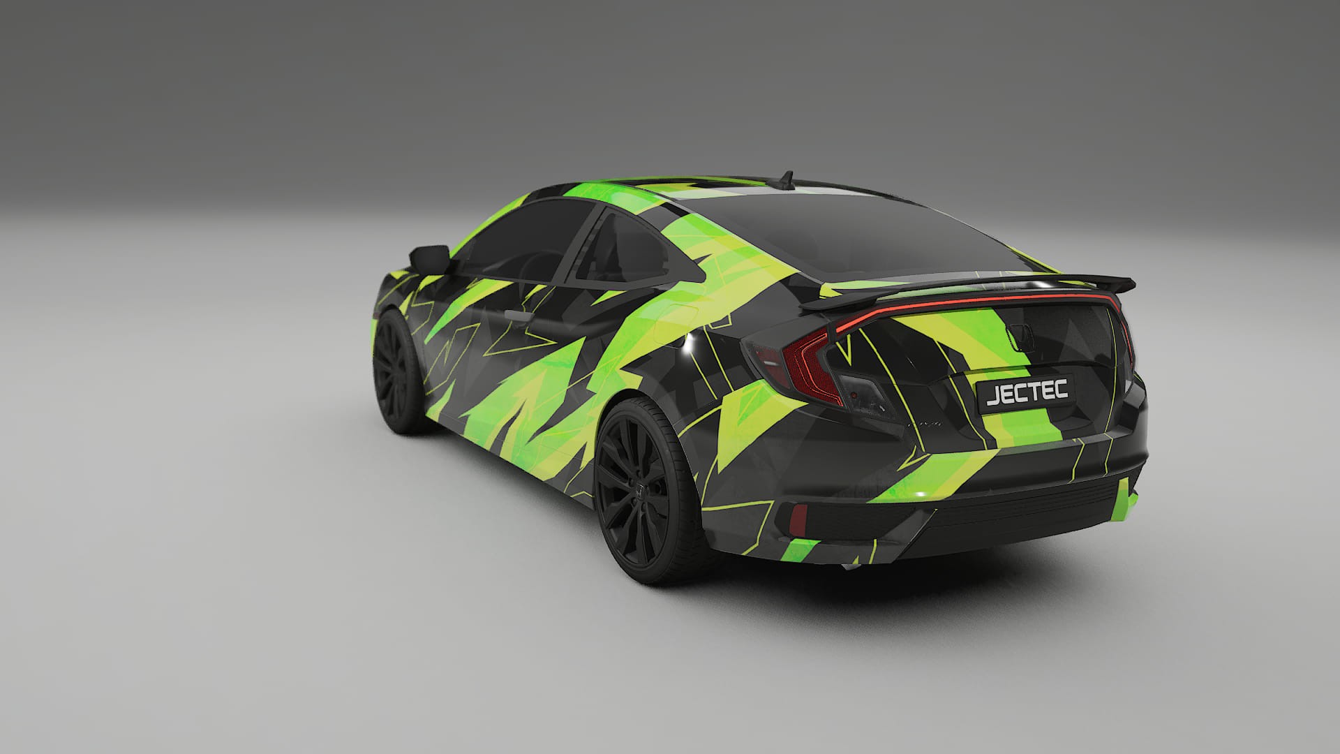 Honda Civic coupe prefacelift pre-LCI NINJA TURTLES – Kit Wrap PPF Personalizat din Folie de Poliuretan Imprimabilă