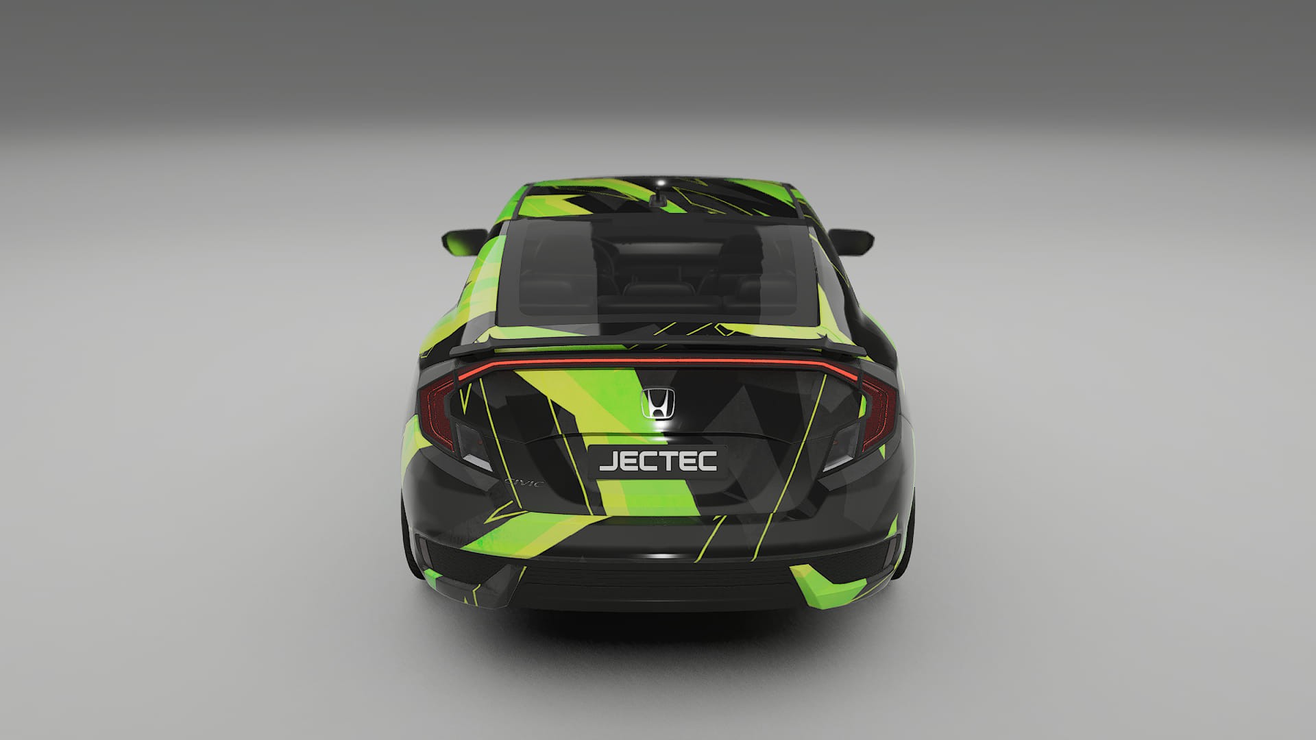 Honda Civic coupe prefacelift pre-LCI NINJA TURTLES – Kit Wrap PPF Personalizat din Folie de Poliuretan Imprimabilă
