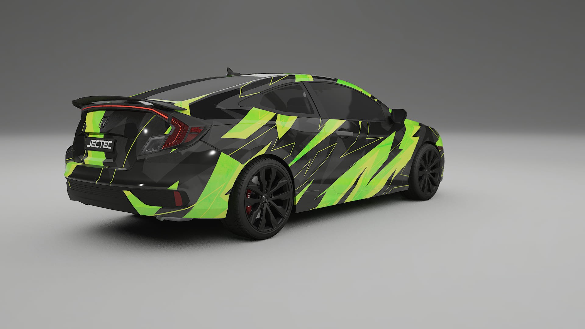Honda Civic coupe prefacelift pre-LCI NINJA TURTLES – Kit Wrap PPF Personalizat din Folie de Poliuretan Imprimabilă