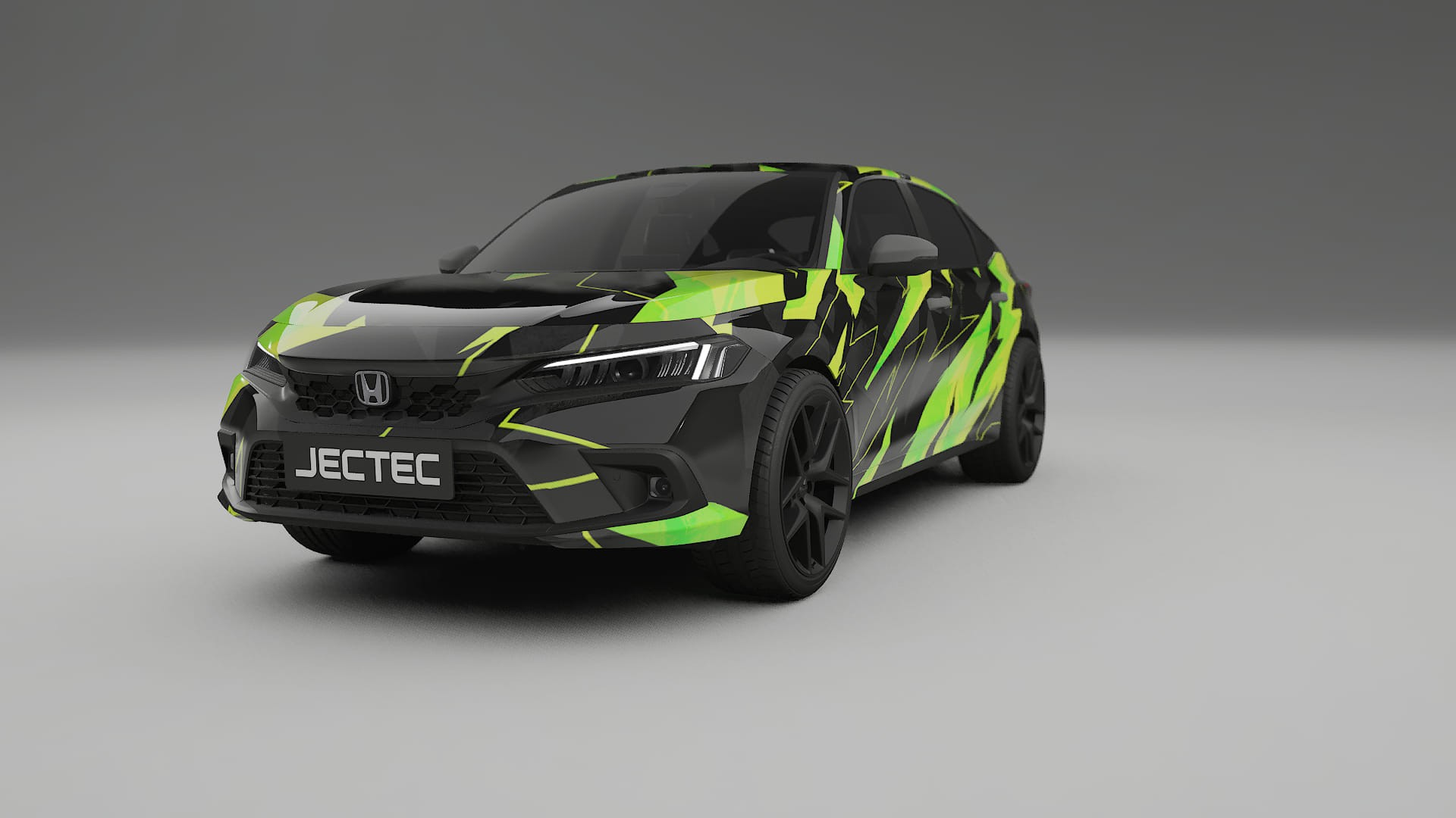 Honda Civic hatchback NINJA TURTLES – Kit Wrap PPF Personalizat din Folie de Poliuretan Imprimabilă