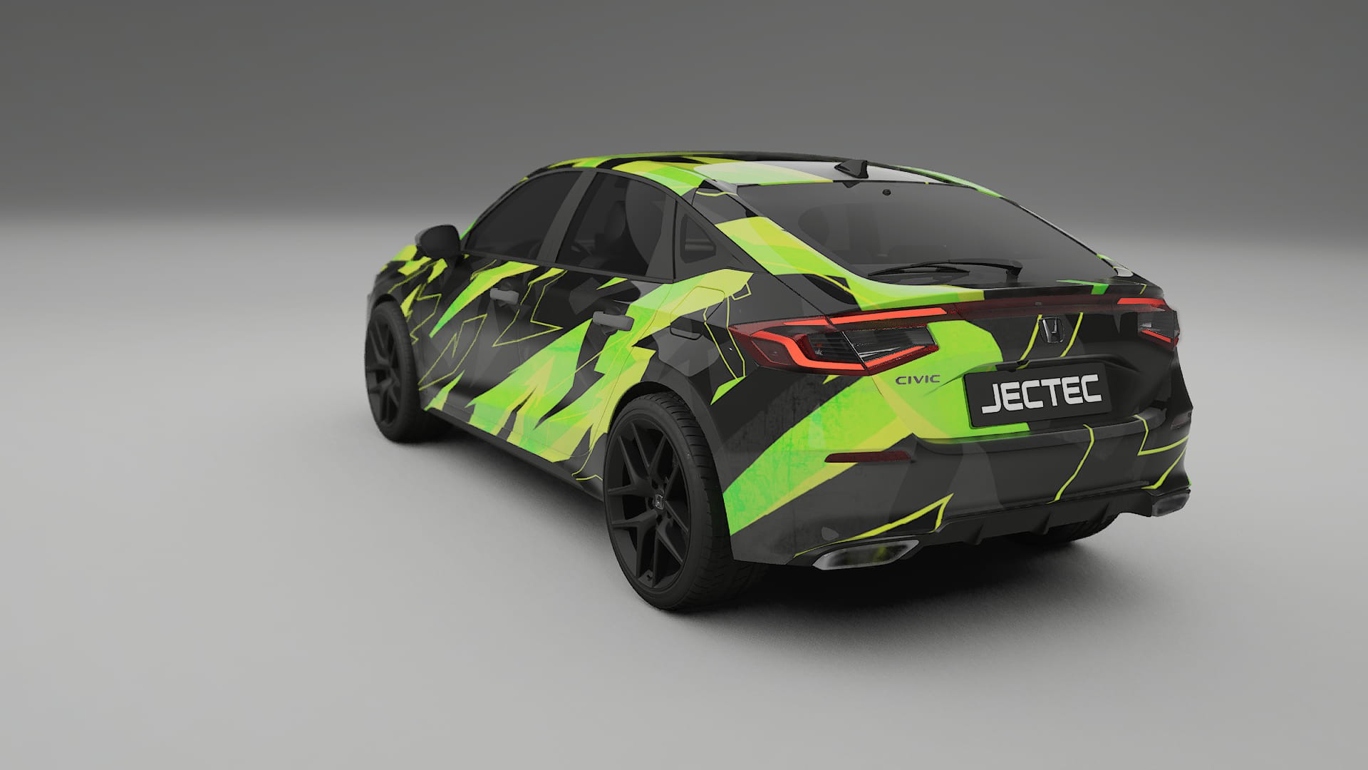 Honda Civic hatchback NINJA TURTLES – Kit Wrap PPF Personalizat din Folie de Poliuretan Imprimabilă