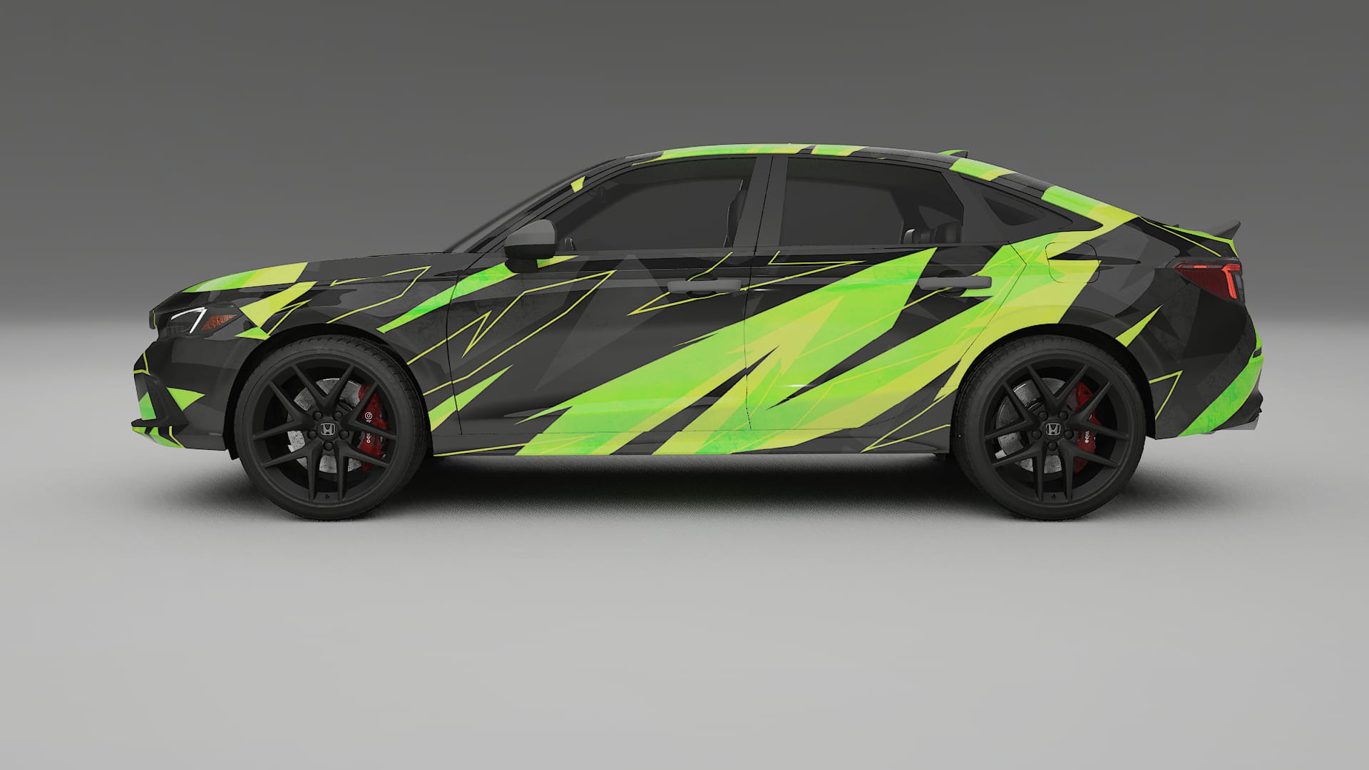 Honda Civic Si NINJA TURTLES – Kit Wrap PPF Personalizat din Folie de Poliuretan Imprimabilă