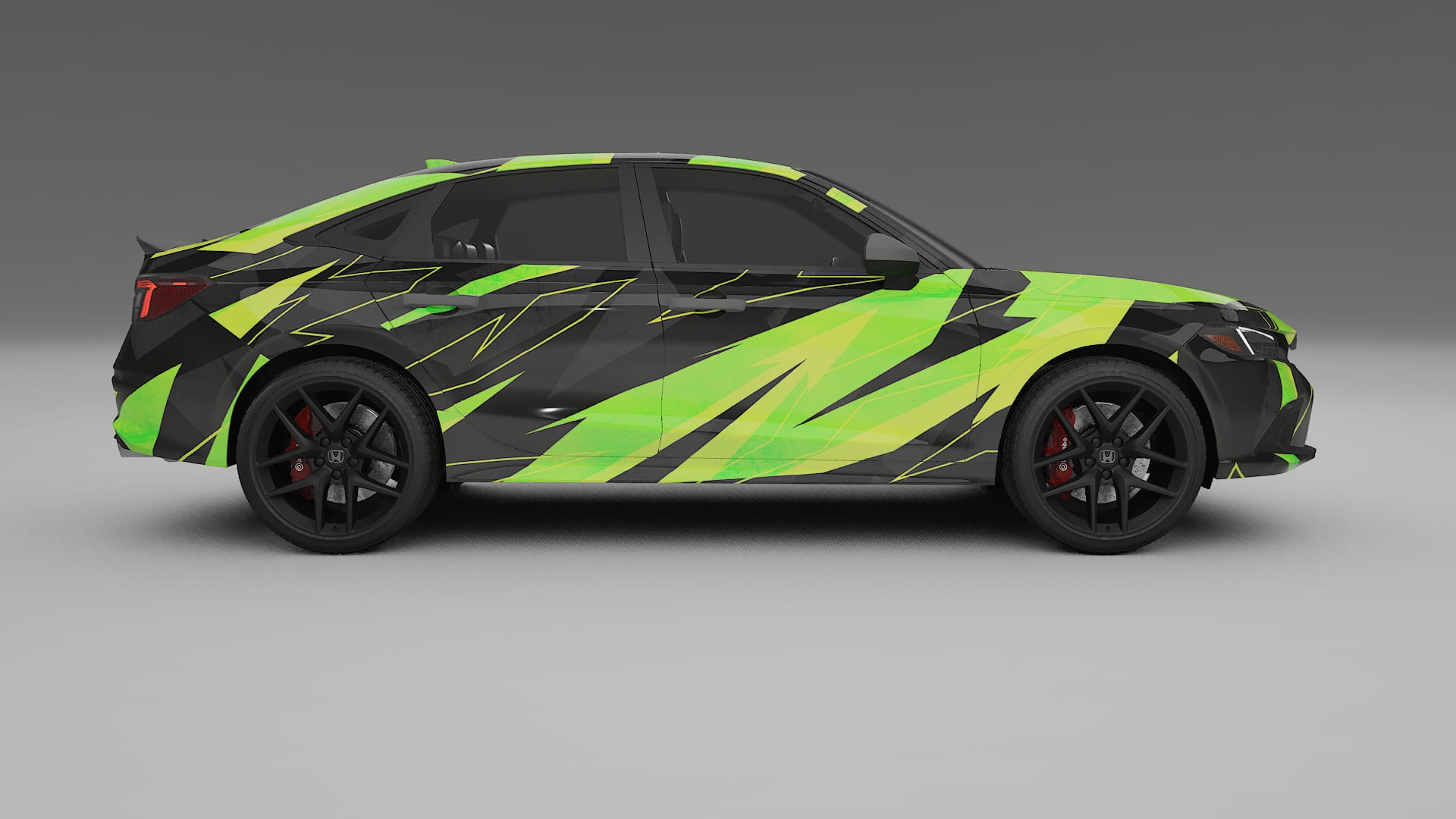 Honda Civic Si NINJA TURTLES – Kit Wrap PPF Personalizat din Folie de Poliuretan Imprimabilă