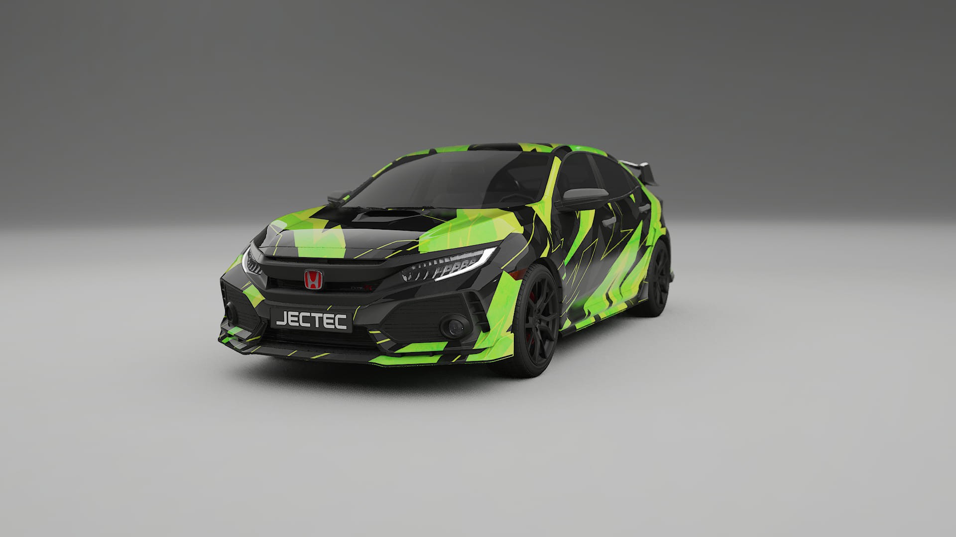 Honda Civic Type-R NINJA TURTLES – Kit Wrap PPF Personalizat din Folie de Poliuretan Imprimabilă