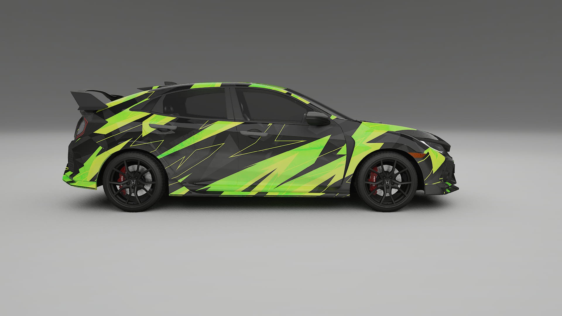 Honda Civic Type-R NINJA TURTLES – Kit Wrap PPF Personalizat din Folie de Poliuretan Imprimabilă