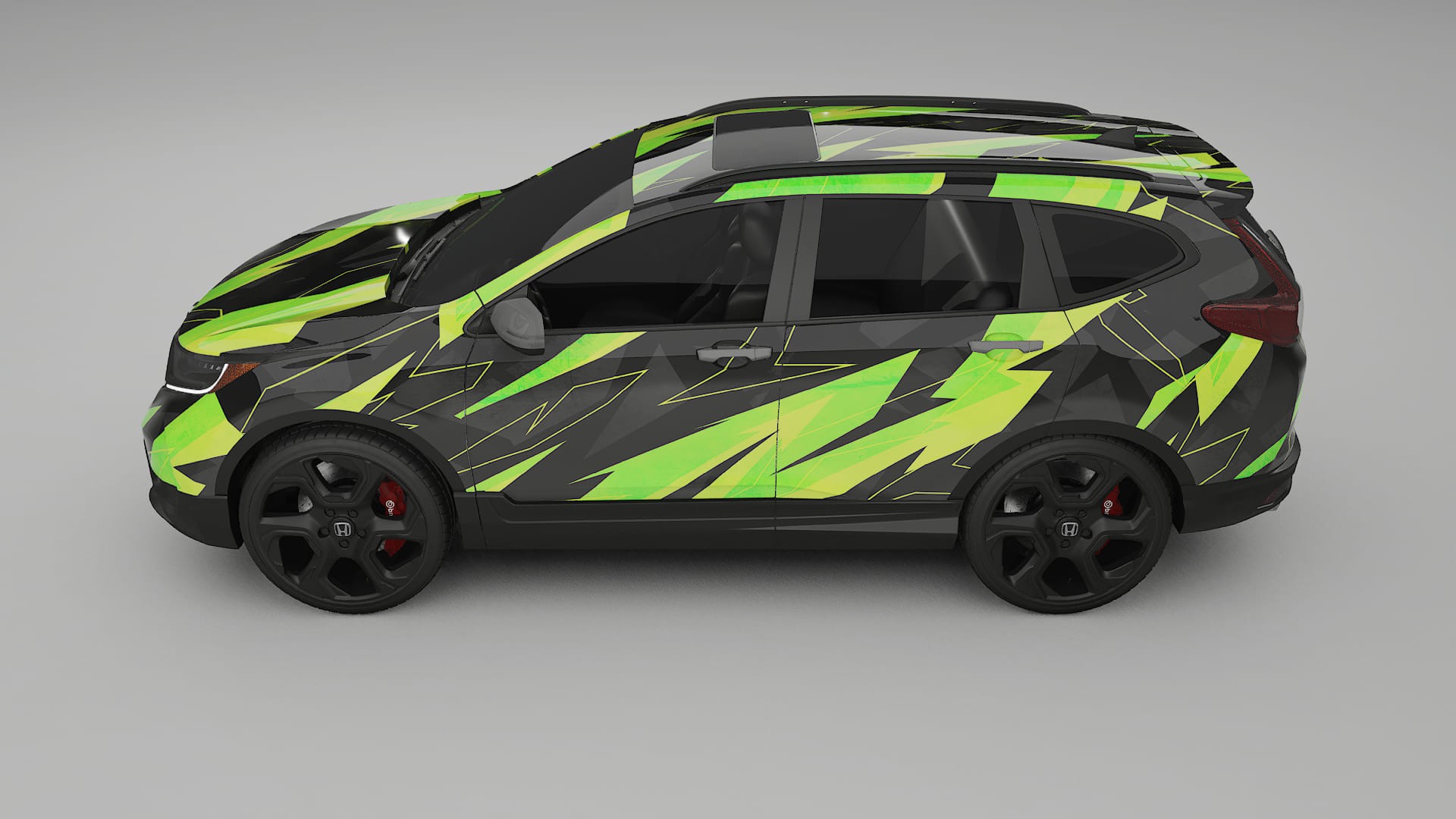 Honda CRV Touring prefacelift pre-LCI NINJA TURTLES – Kit Wrap PPF Personalizat din Folie de Poliuretan Imprimabilă
