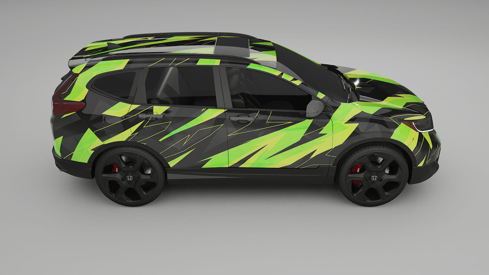 Honda CRV Touring prefacelift pre-LCI NINJA TURTLES – Kit Wrap PPF Personalizat din Folie de Poliuretan Imprimabilă