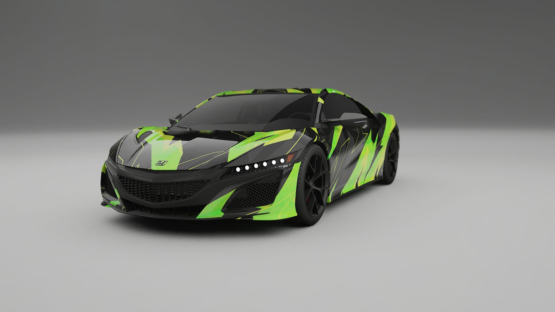 Honda NSX prefacelift pre-LCI NINJA TURTLES – Kit Wrap PPF Personalizat din Folie de Poliuretan Imprimabilă