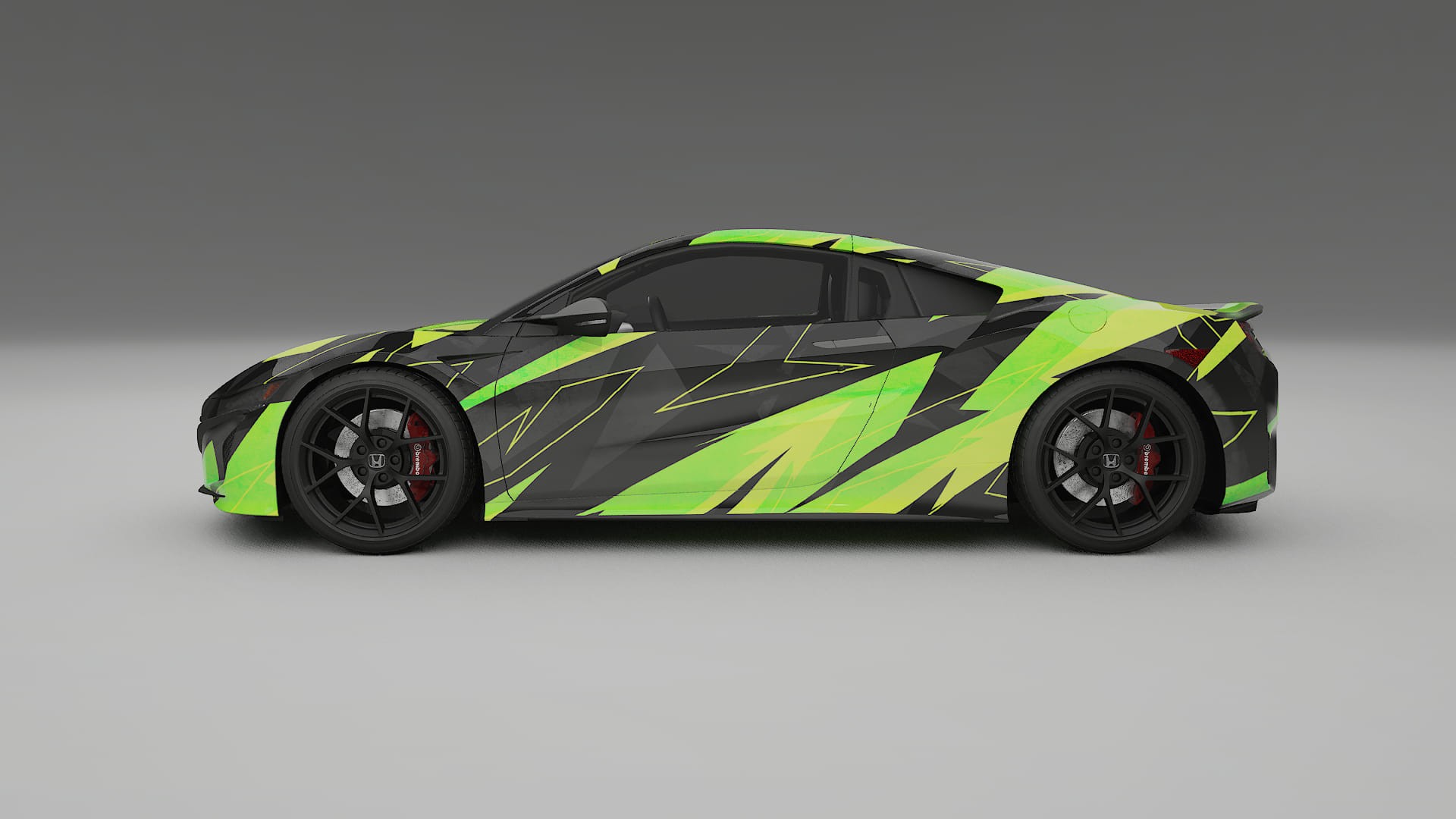 Honda NSX prefacelift pre-LCI NINJA TURTLES – Kit Wrap PPF Personalizat din Folie de Poliuretan Imprimabilă