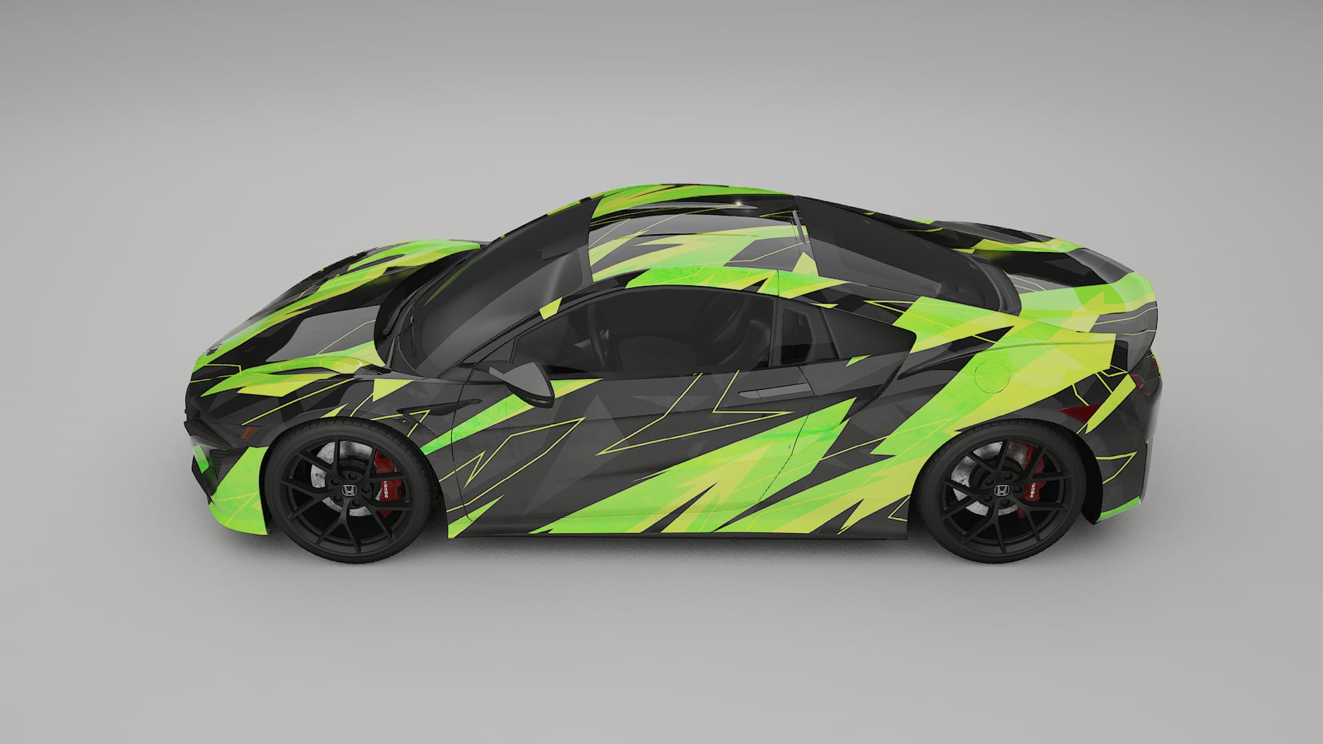 Honda NSX prefacelift pre-LCI NINJA TURTLES – Kit Wrap PPF Personalizat din Folie de Poliuretan Imprimabilă