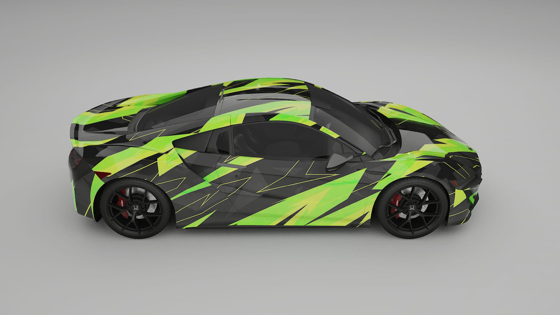Honda NSX prefacelift pre-LCI NINJA TURTLES – Kit Wrap PPF Personalizat din Folie de Poliuretan Imprimabilă