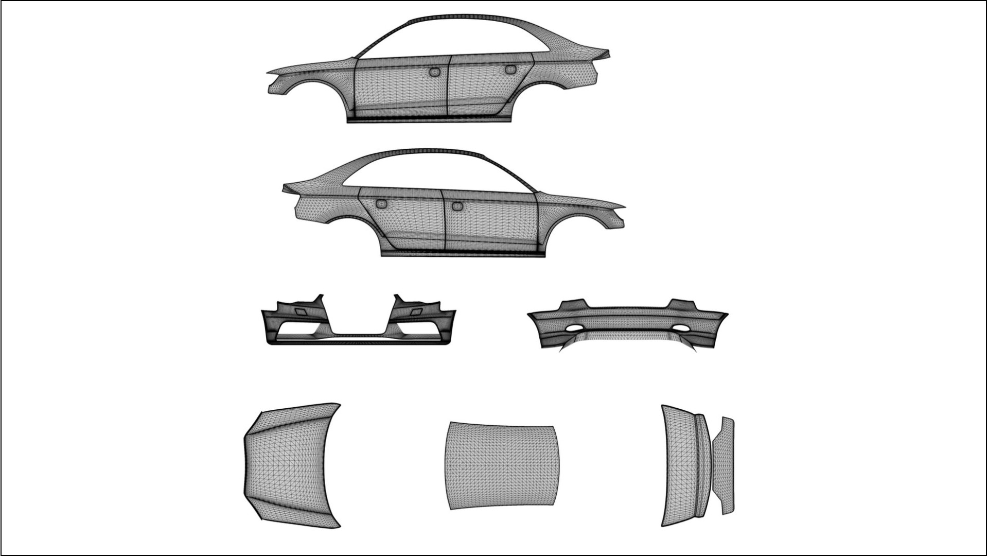 Audi A3 8V sedan prefacelift pre LCI Film de Protecție pentru Vopsea TPU | GRANITE PPF cu Schimbare de Culoare – Kit Complet 