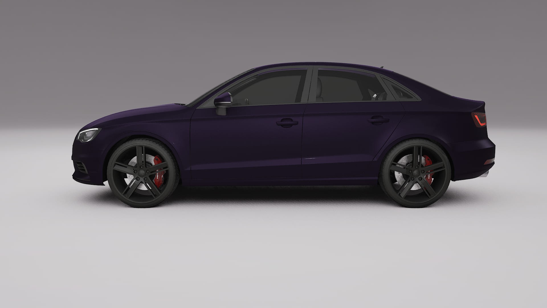 Audi A3 8V sedan prefacelift pre LCI Film de Protecție pentru Vopsea TPU | VIOLET PPF cu Schimbare de Culoare – Kit Complet P