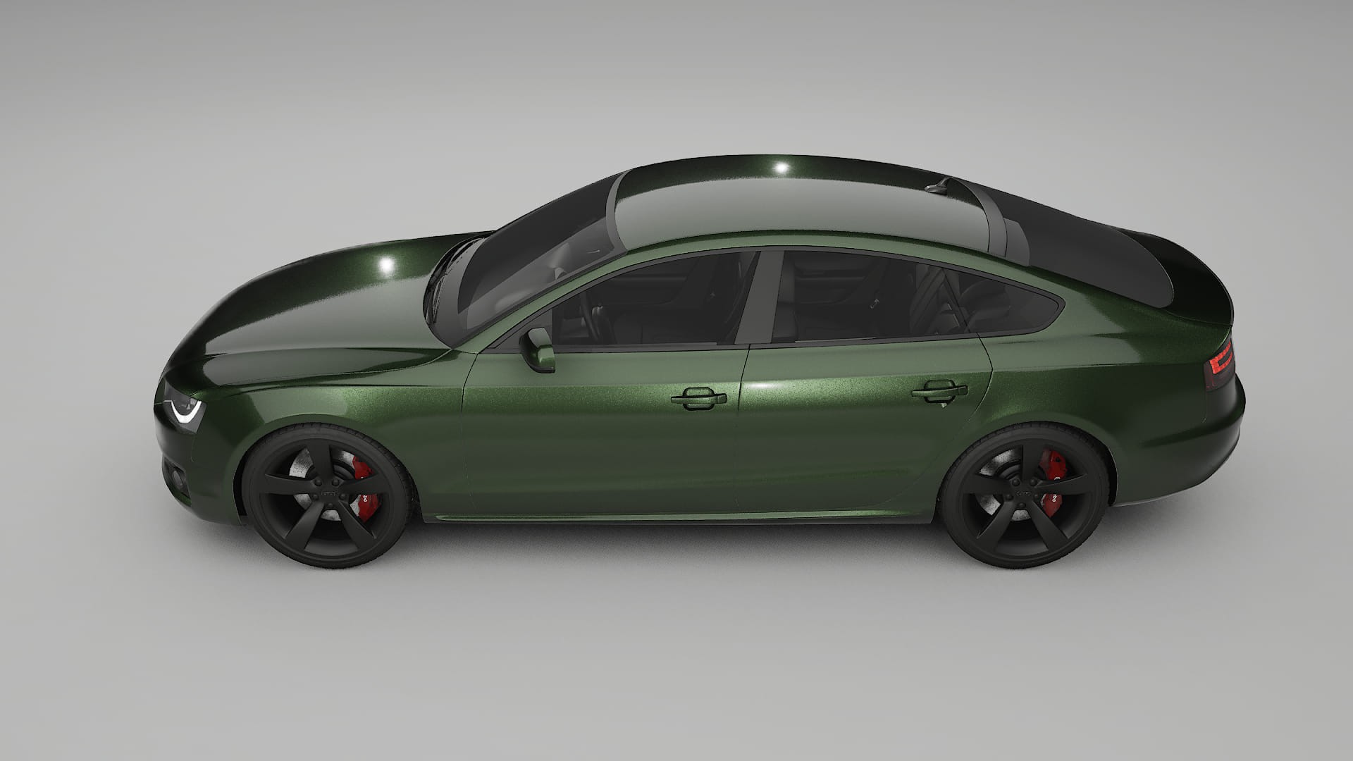 Audi A5 8T Sportback prefacelift pre LCI Film de Protecție pentru Vopsea TPU | LAGOON PPF cu Schimbare de Culoare – Kit Compl