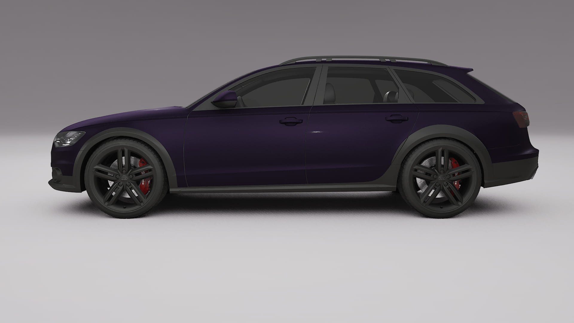 Audi A6 Allroad C7 prefacelift pre LCI Film de Protecție pentru Vopsea TPU | VIOLET PPF cu Schimbare de Culoare – Kit Complet