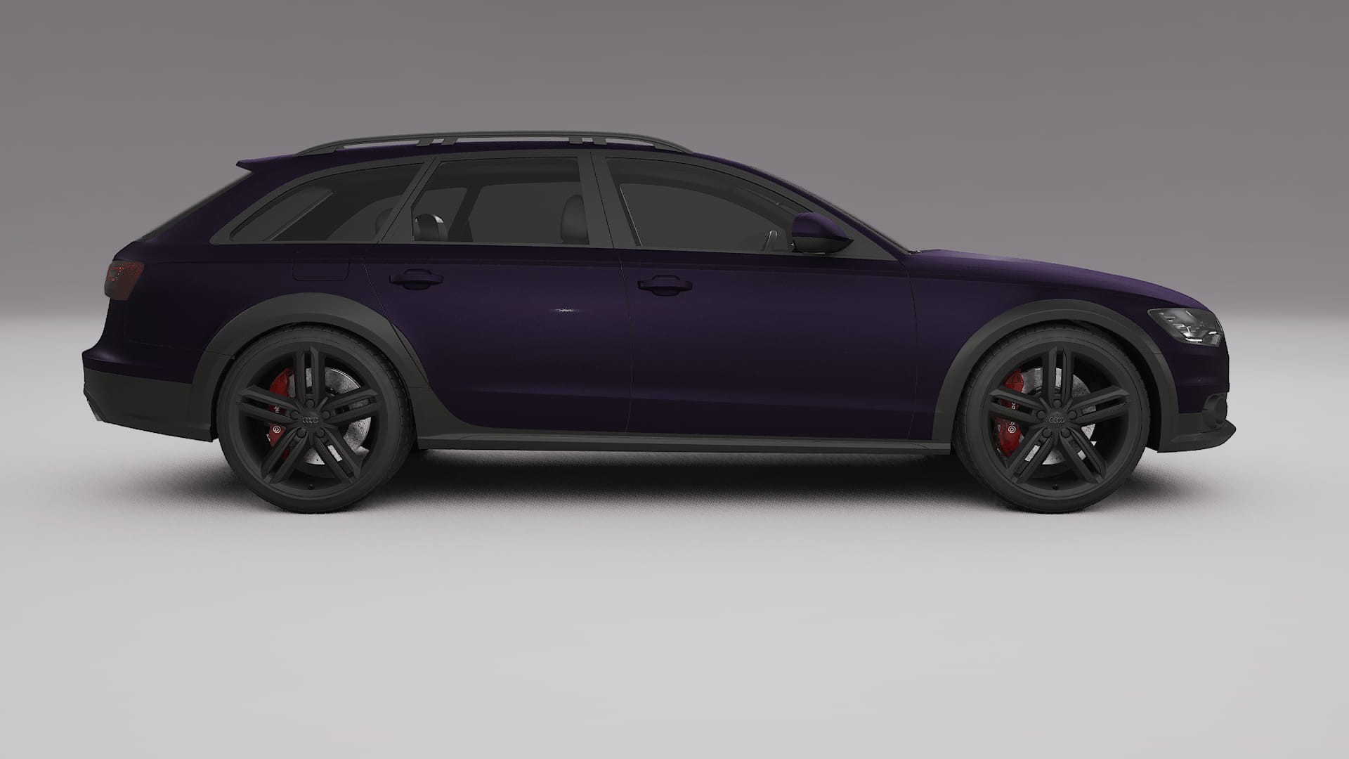 Audi A6 Allroad C7 prefacelift pre LCI Film de Protecție pentru Vopsea TPU | VIOLET PPF cu Schimbare de Culoare – Kit Complet