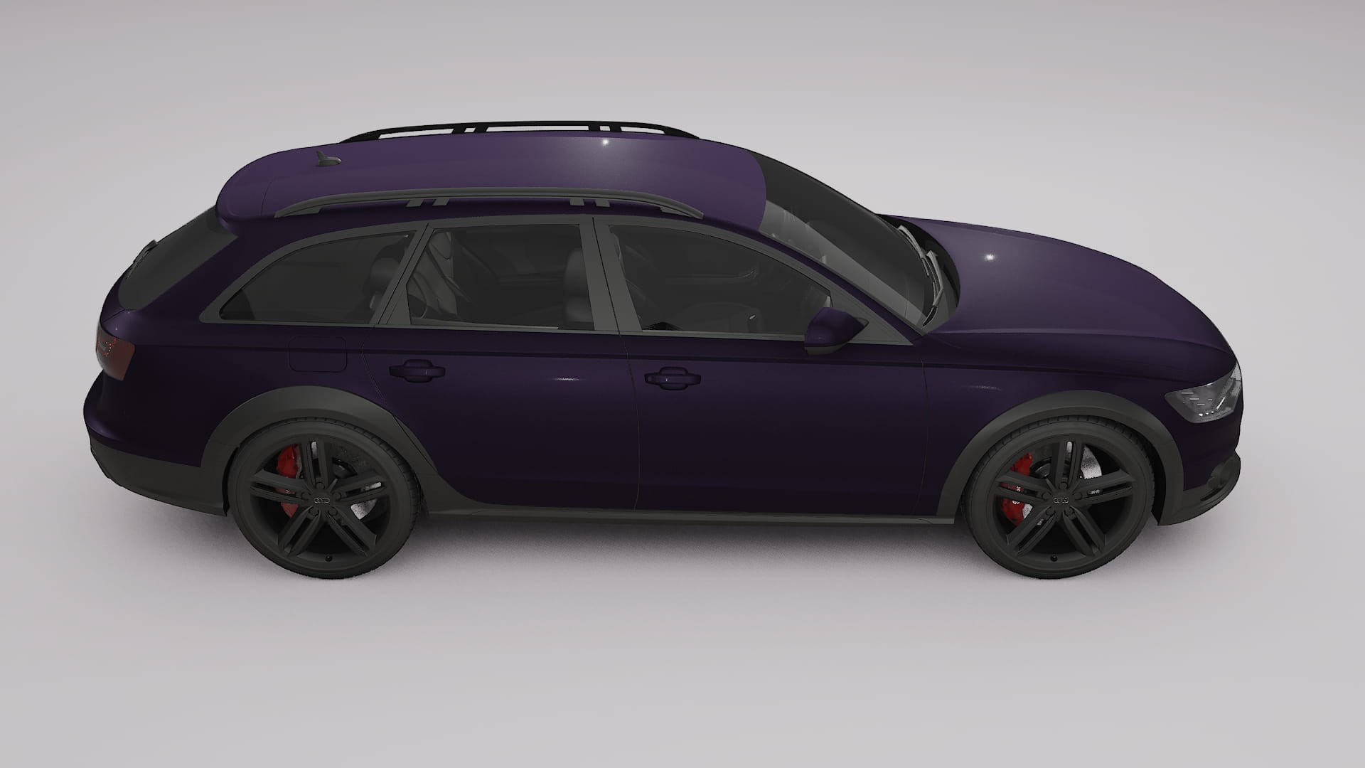 Audi A6 Allroad C7 prefacelift pre LCI Film de Protecție pentru Vopsea TPU | VIOLET PPF cu Schimbare de Culoare – Kit Complet
