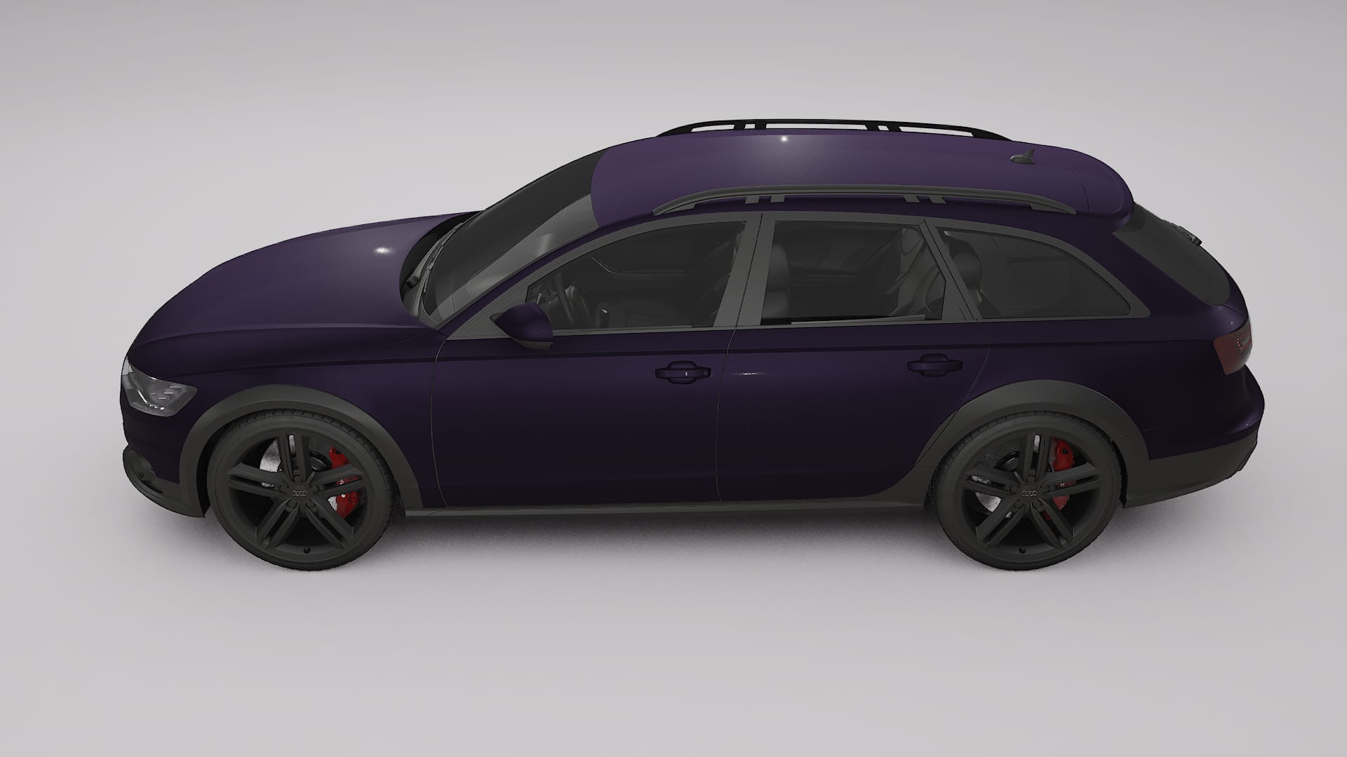 Audi A6 Allroad C7 prefacelift pre LCI Film de Protecție pentru Vopsea TPU | VIOLET PPF cu Schimbare de Culoare – Kit Complet